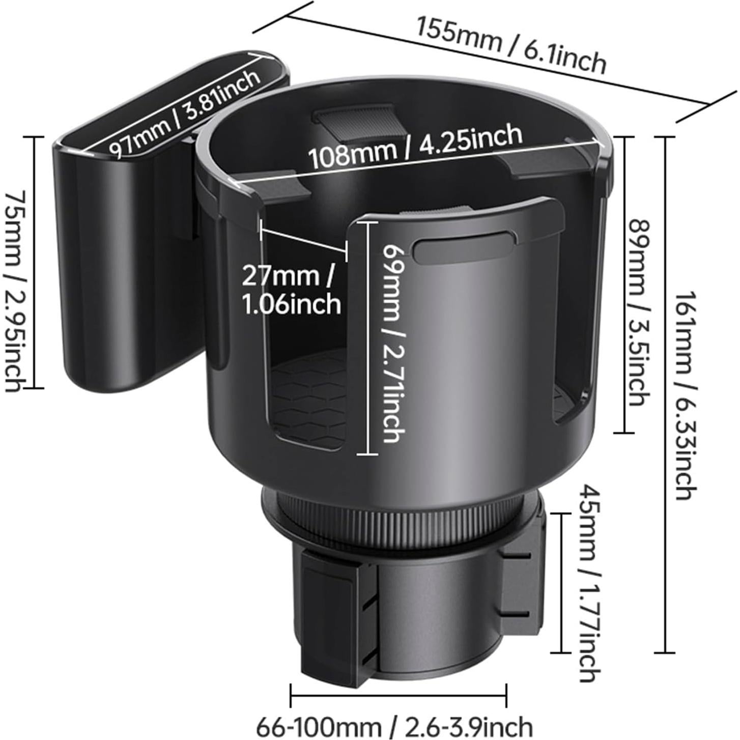 Expansor Soporte para Tazas de Coche Myourparts 2 en 1