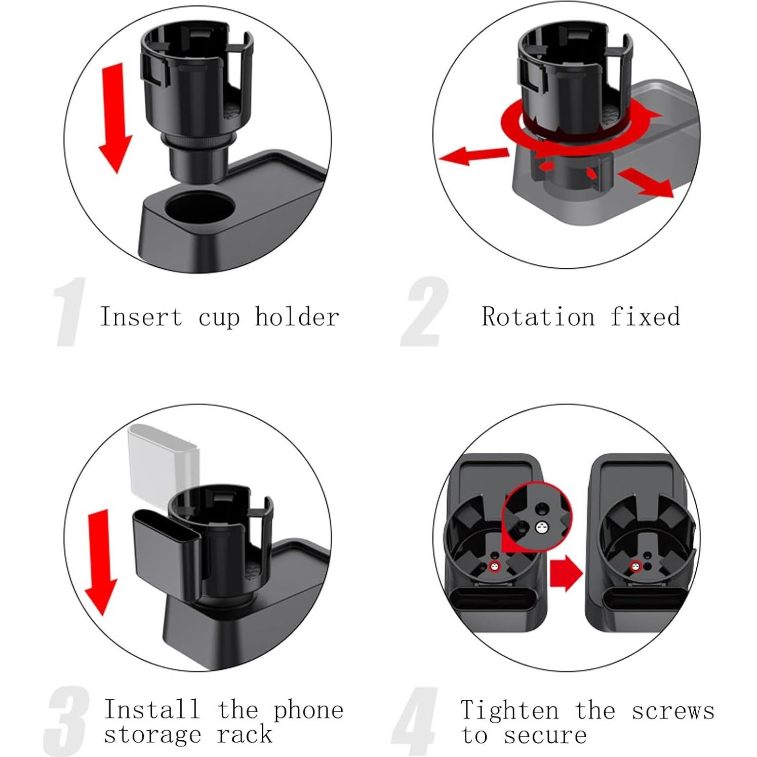 Expansor Soporte para Tazas de Coche Myourparts 2 en 1