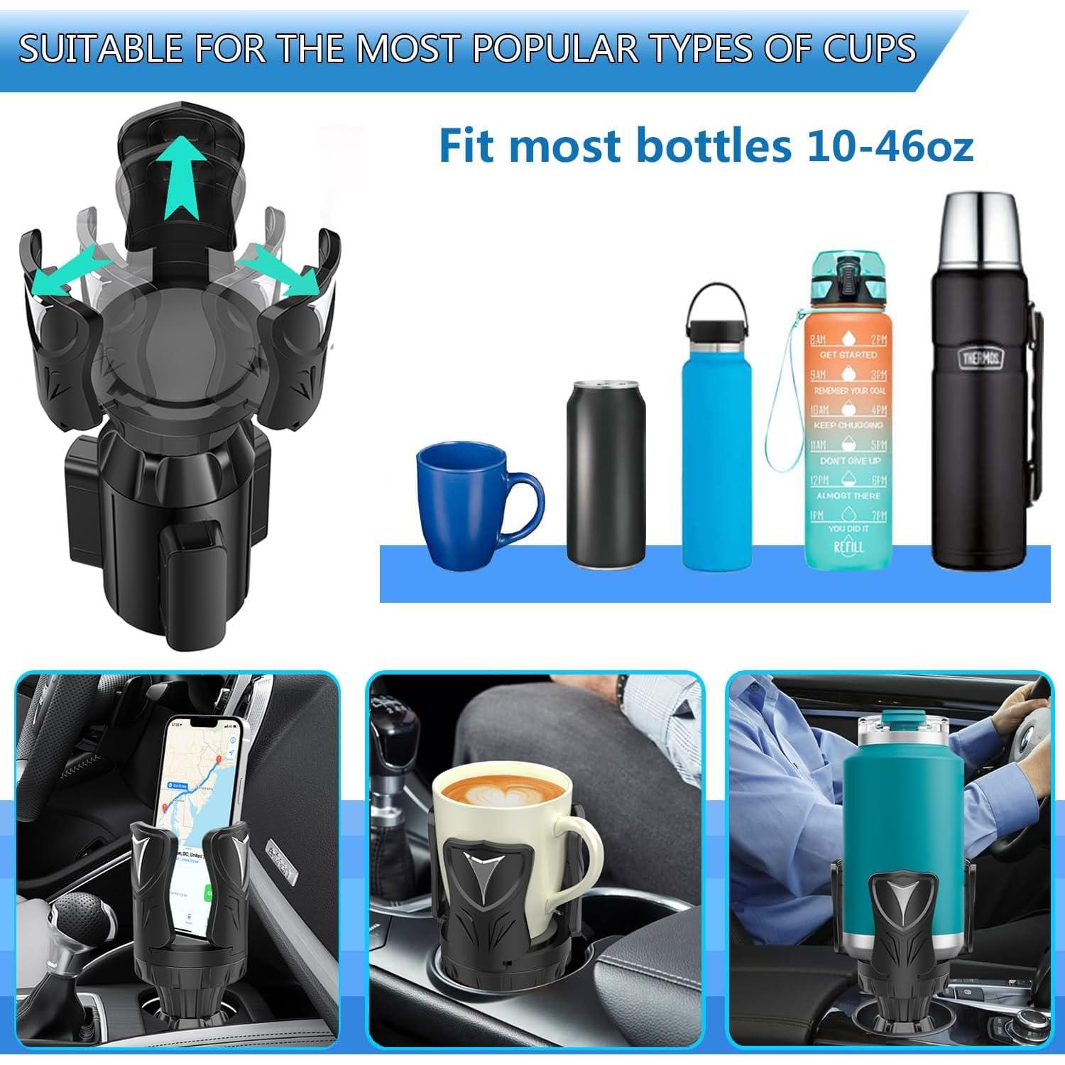 Adaptador Expansor de Portavasos Easkkty para Auto - Ajustable 6.1-12.7cm