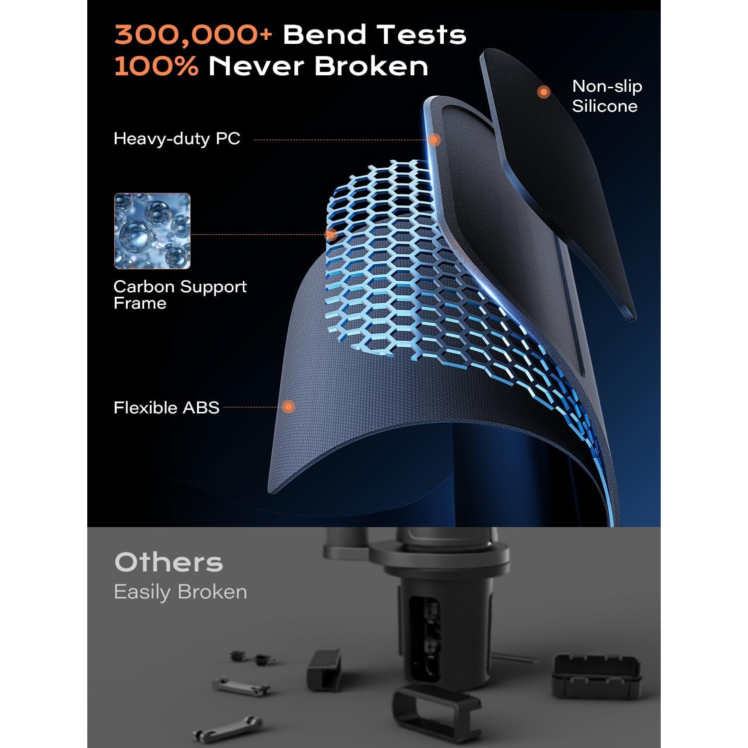 Soporte 2 en 1 para Teléfono y Portavasos TAZENI Azul