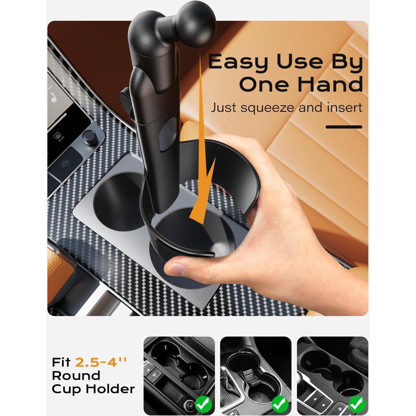 Soporte 2 en 1 para Teléfono y Portavasos TAZENI Azul