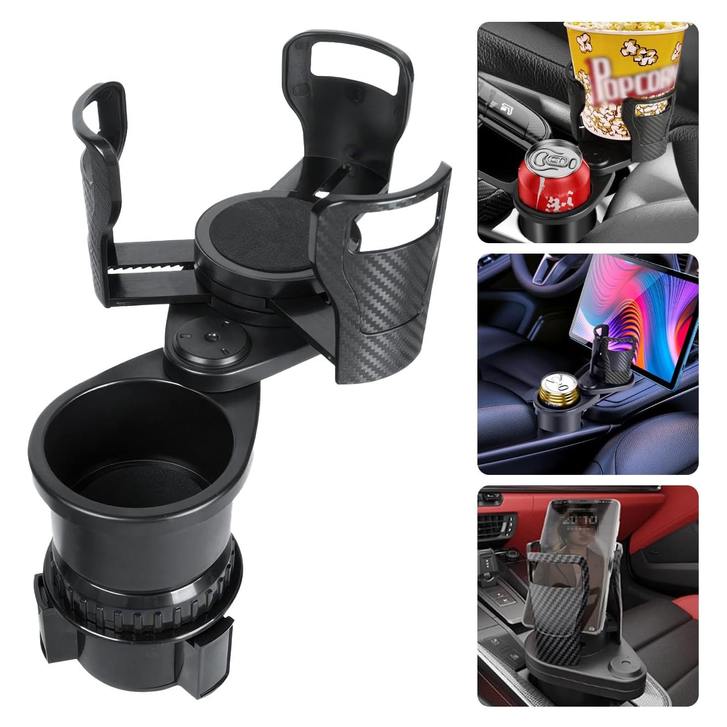 Soporte para Tazas de Coche VisionSync AC006 Ajustable 2 en 1