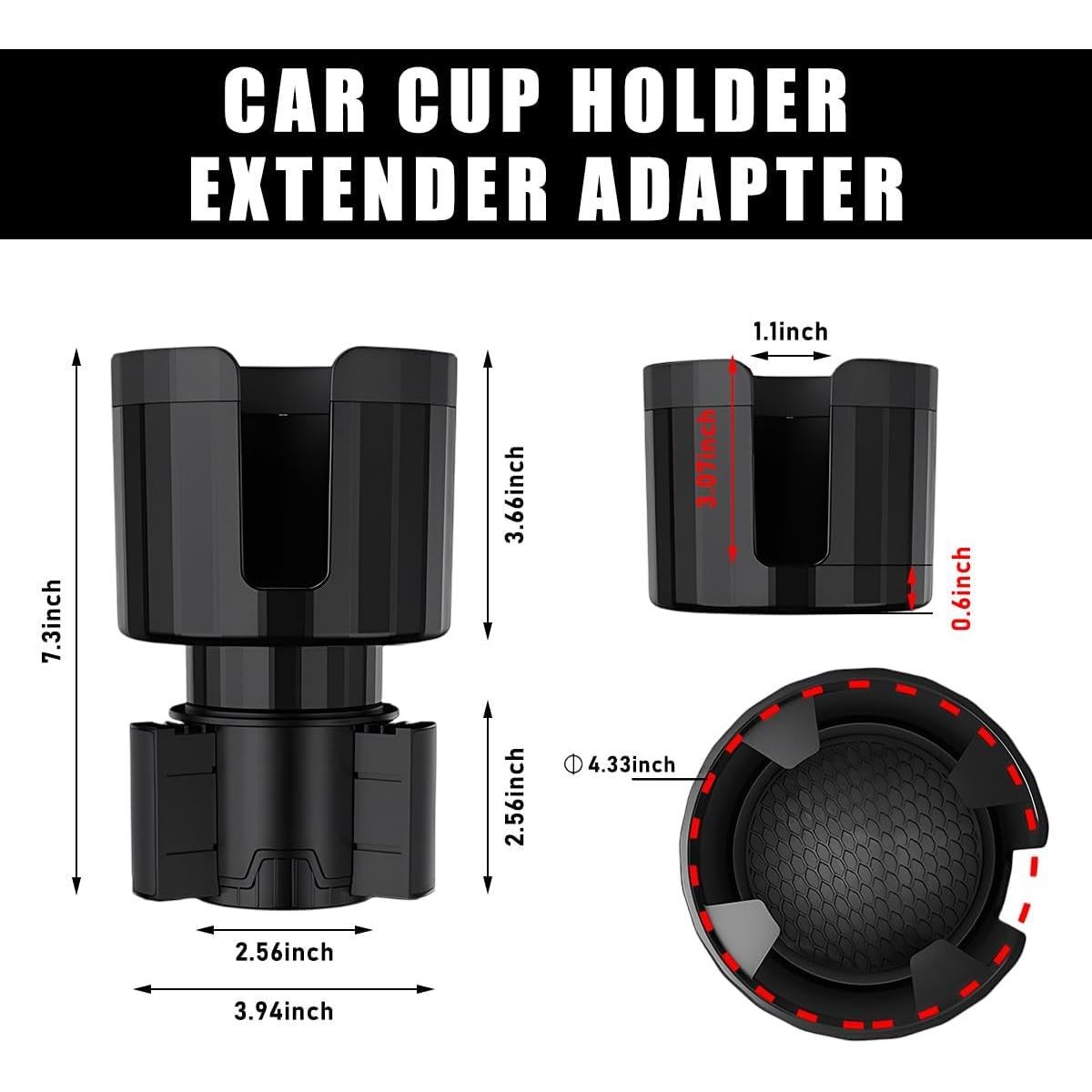 Extensor de Soporte para Tazas de Coche Yourkar Ajustable