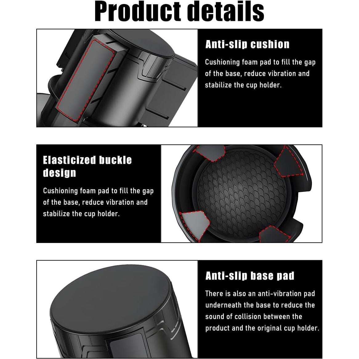 Extensor de Soporte para Tazas de Coche Yourkar Ajustable