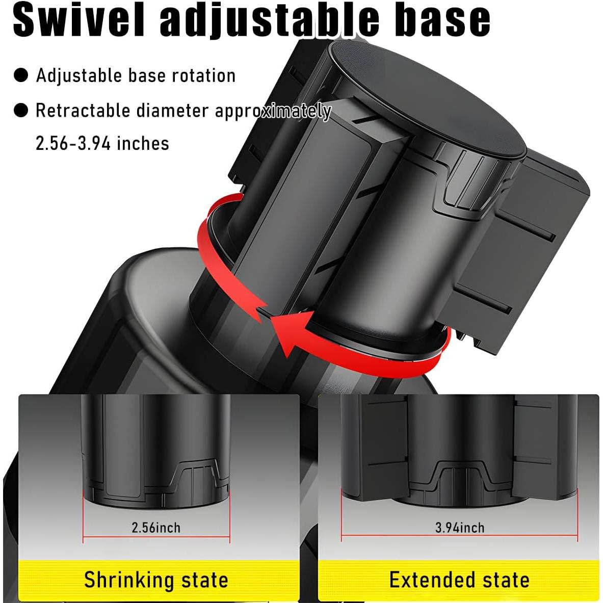 Extensor de Soporte para Tazas de Coche Yourkar Ajustable