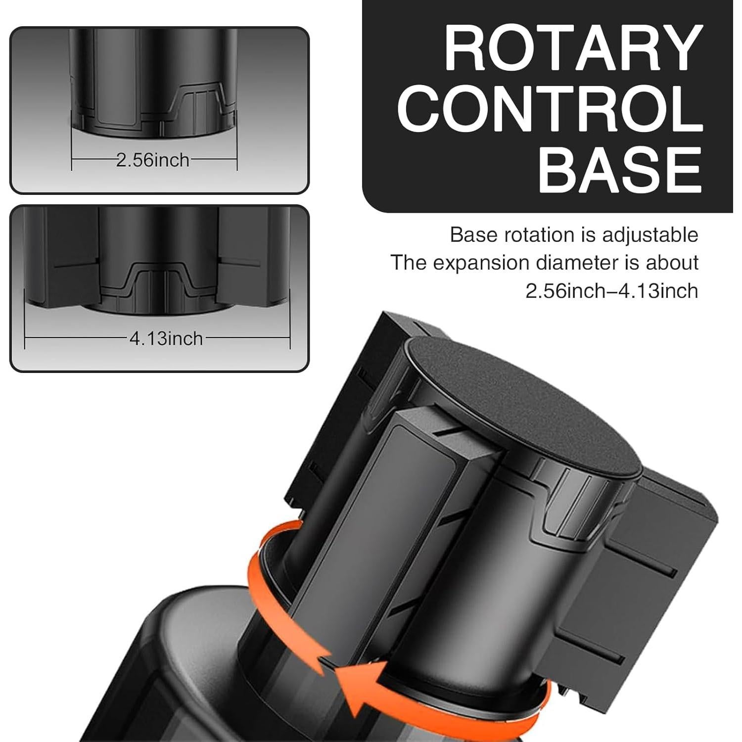 Soporte de Taza para Coche QODOLSI QOBJ1706BL-1PC Ajustable