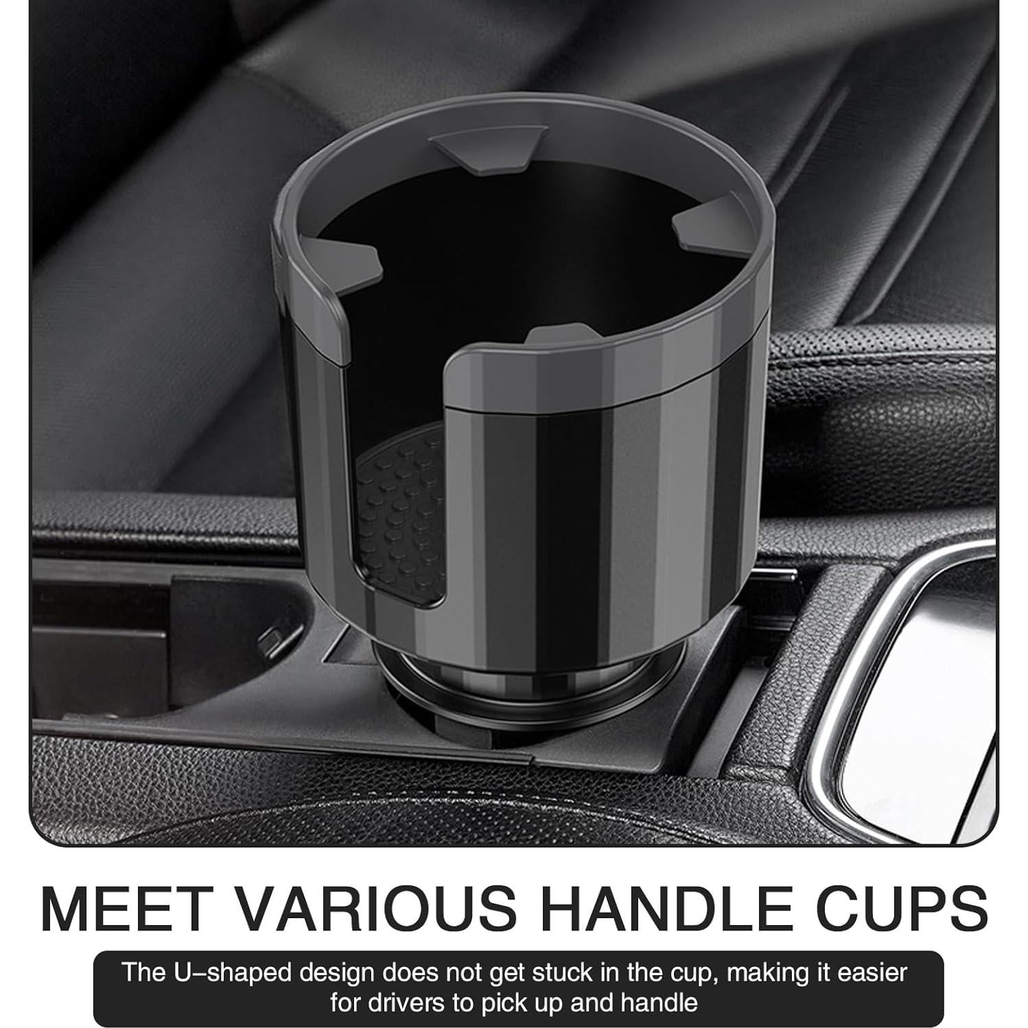 Soporte de Taza para Coche QODOLSI QOBJ1706BL-1PC Ajustable