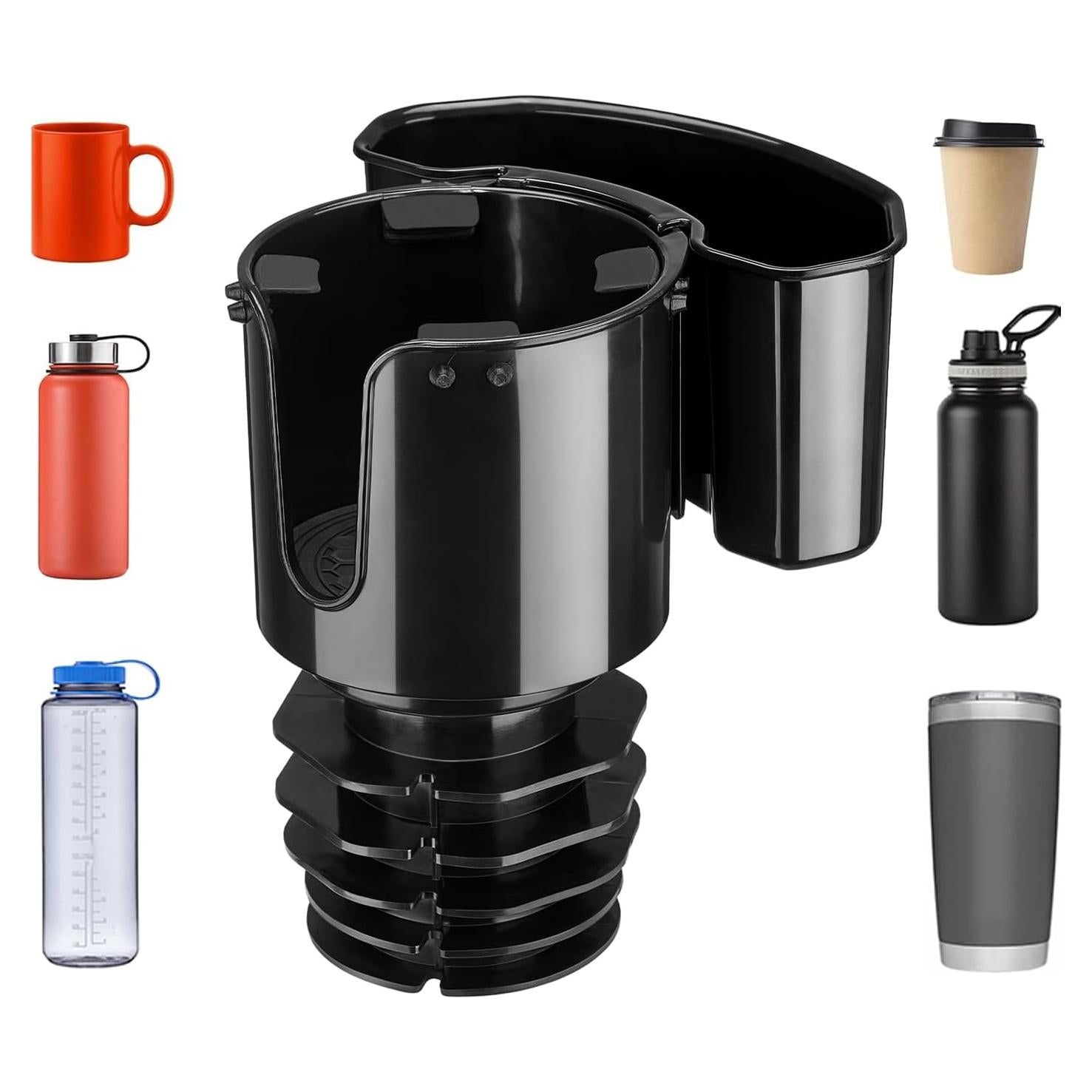 Expansor de Soporte para Tazas JOYTUTUS Negro 3.4-3.8 Pulgadas