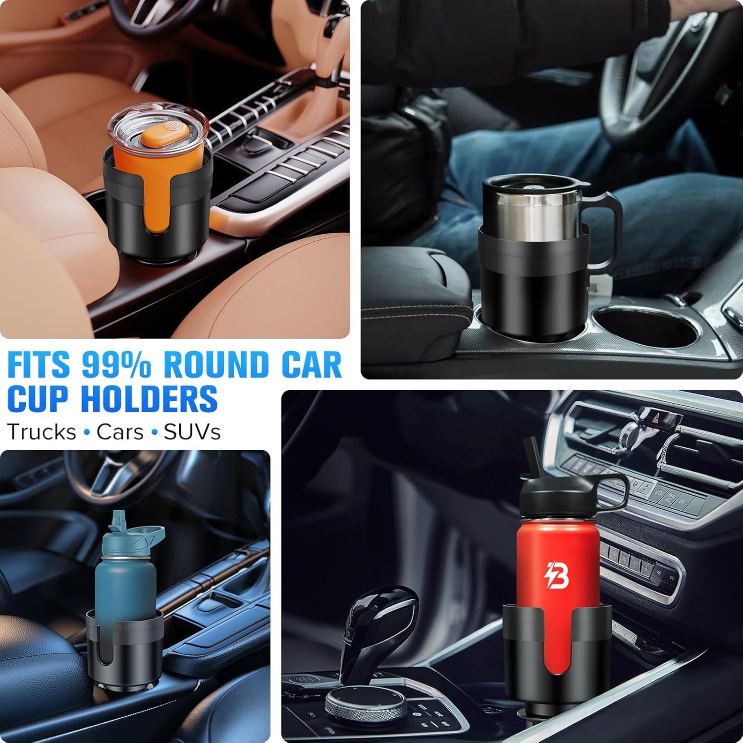 Expansor Soporte Tazas Coche TSAKBAM TB-014 Ajustable Negro