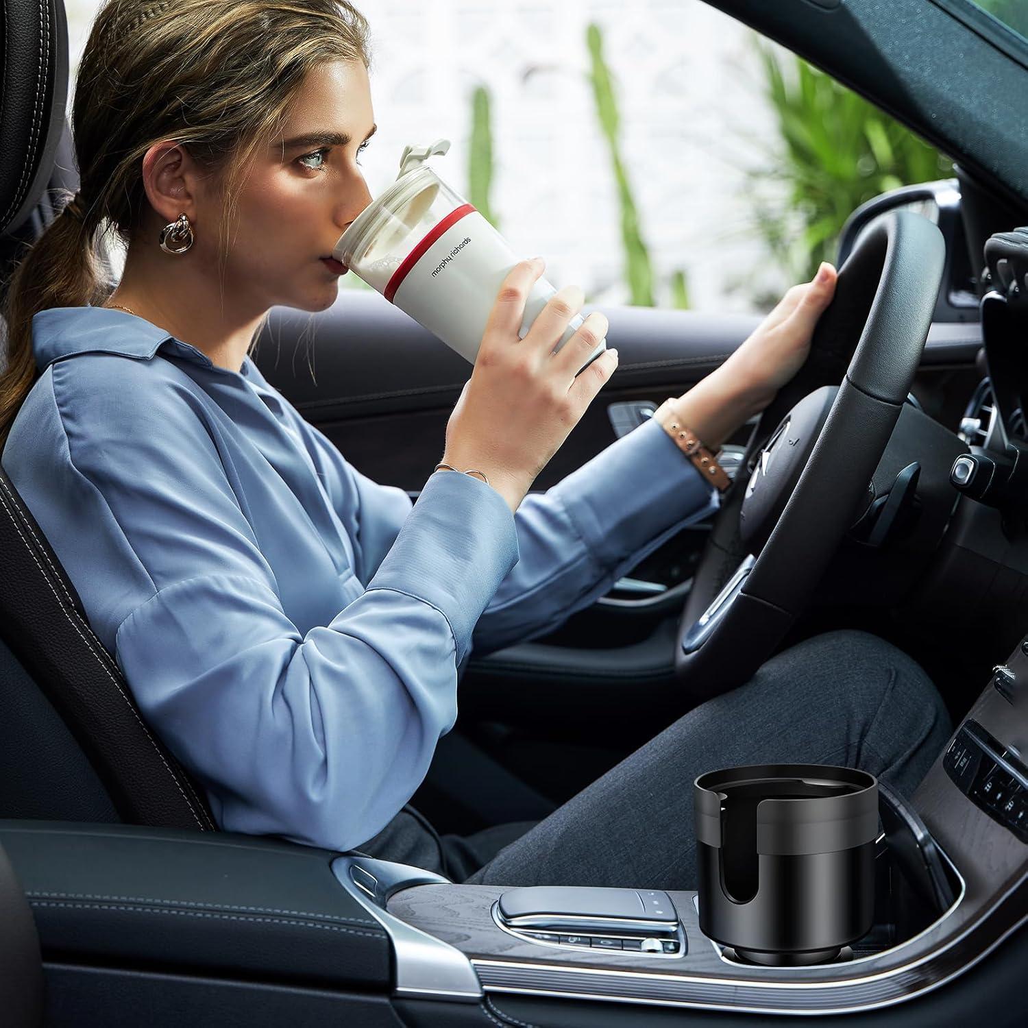 Expansor Soporte Tazas Coche TSAKBAM TB-014 Ajustable Negro