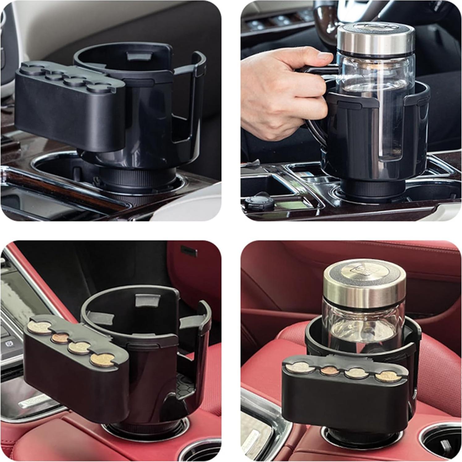 Soporte para Taza de Coche HZGAMER CCH01 2 en 1 Ajustable