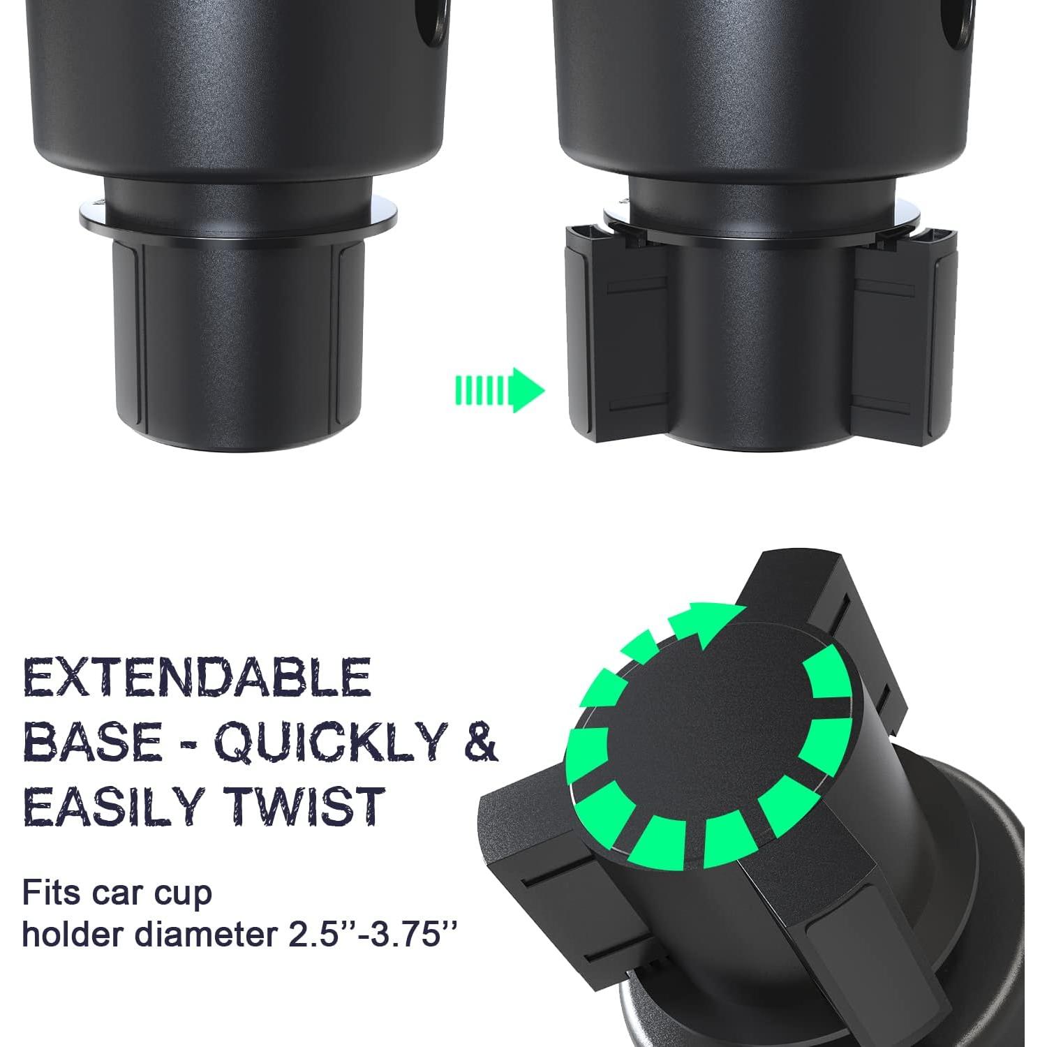 Soporte para Taza de Coche SEVEN SPARTA con Bandeja Expandible