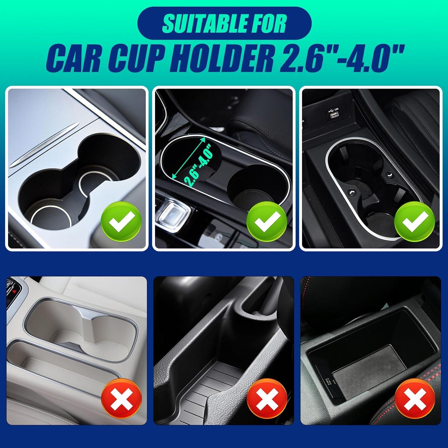 Expansor Soporte para Tazas de Coche Pecihiko Ajustable 6.5-14 cm