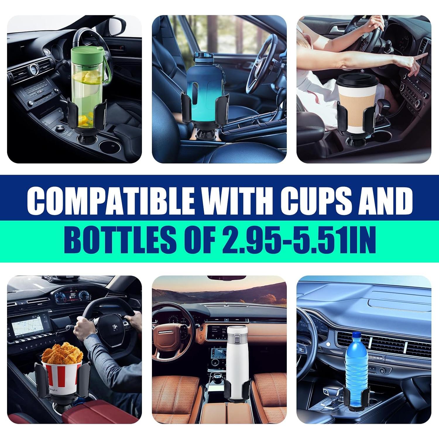 Expansor Soporte para Tazas de Coche Pecihiko Ajustable 6.5-14 cm