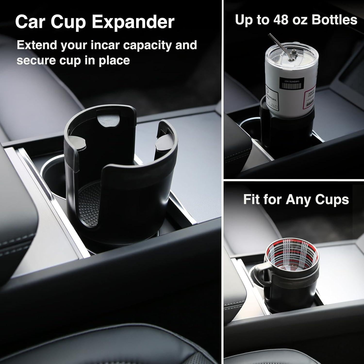 Expansor de Soporte para Tazas Tesheer - Ajuste Universal Negro