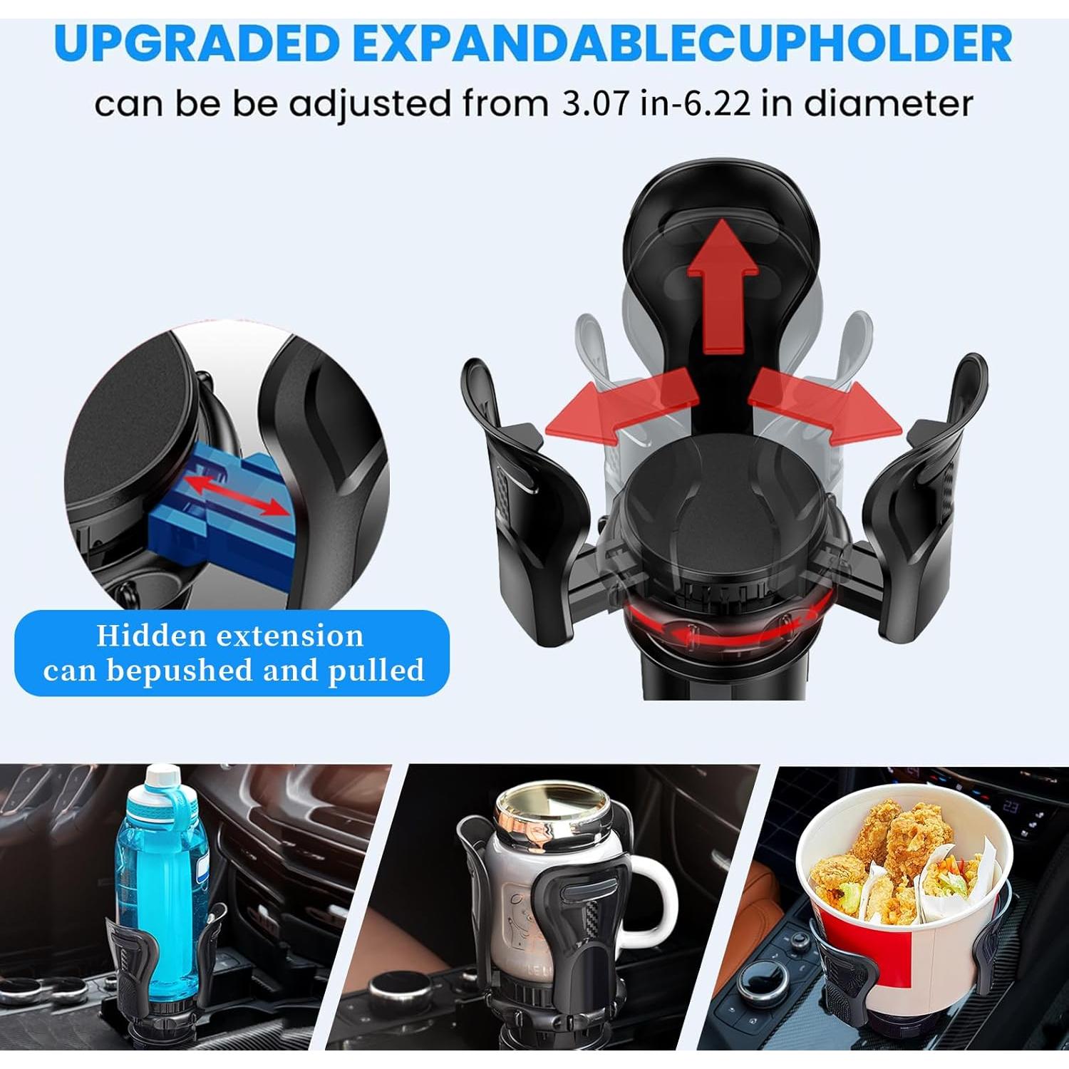 Soporte para Taza de Coche Yu&Yang SB-6099 Ajustable 7.8-15.8 cm