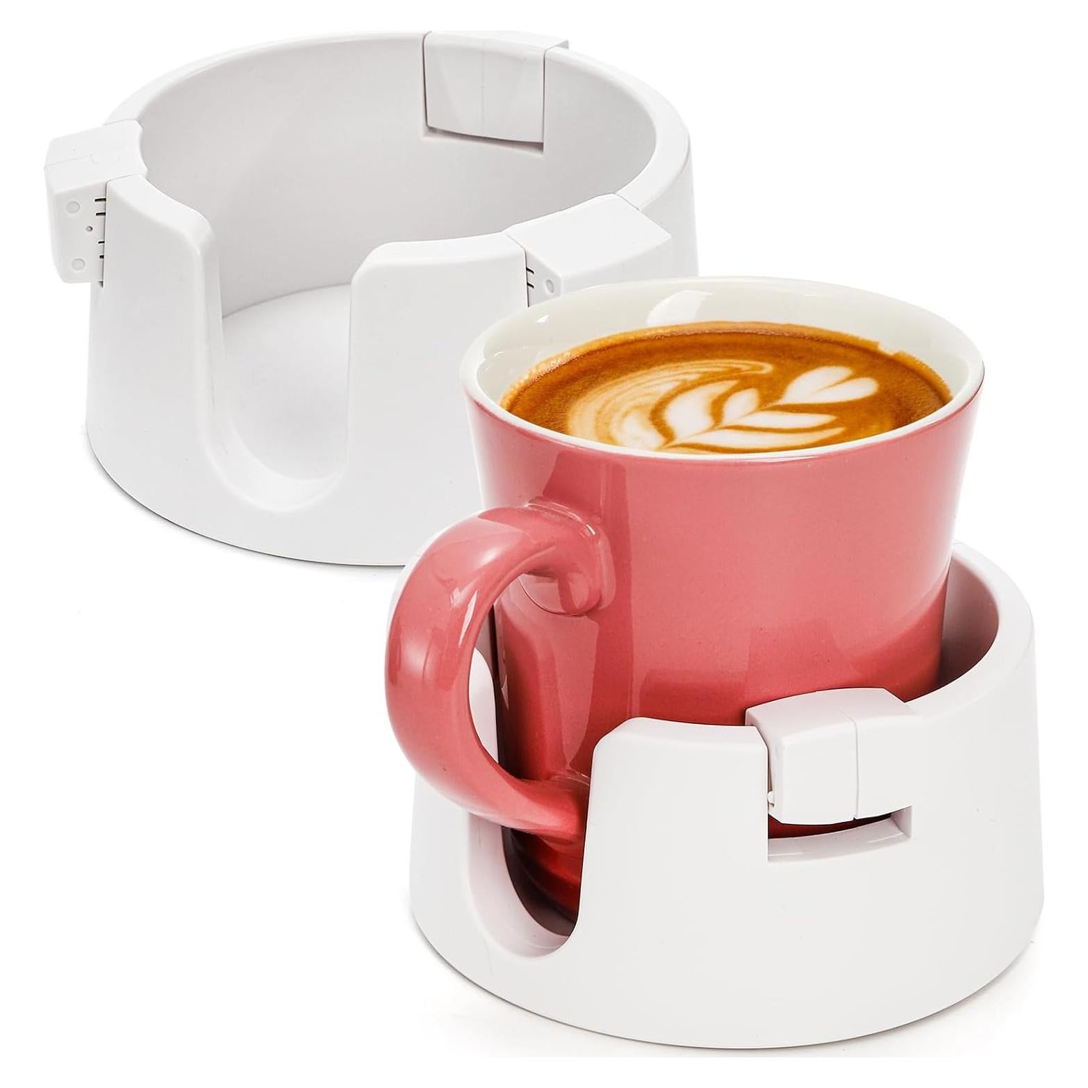 Soportes para Tazas Antideslizantes Mezchi - Paquete de 2 Blancos