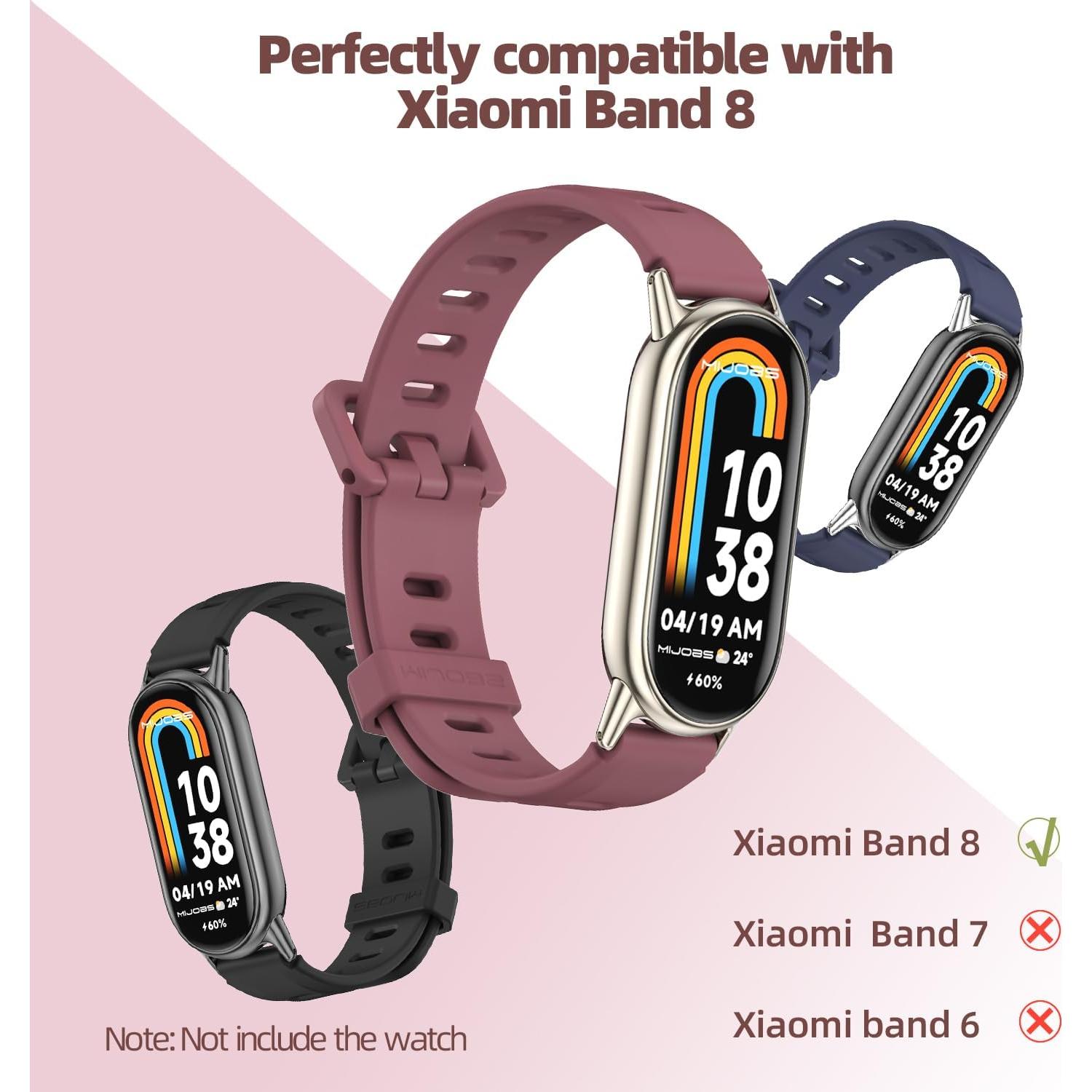 Correa MIJOBS para Mi Band 8/9 Silicona Impermeable