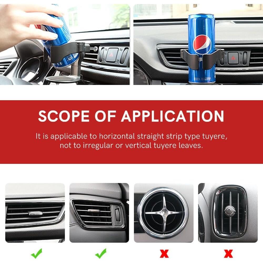 Soporte de Taza Ajustable para Automóvil FAQUSA - Paquete de 2