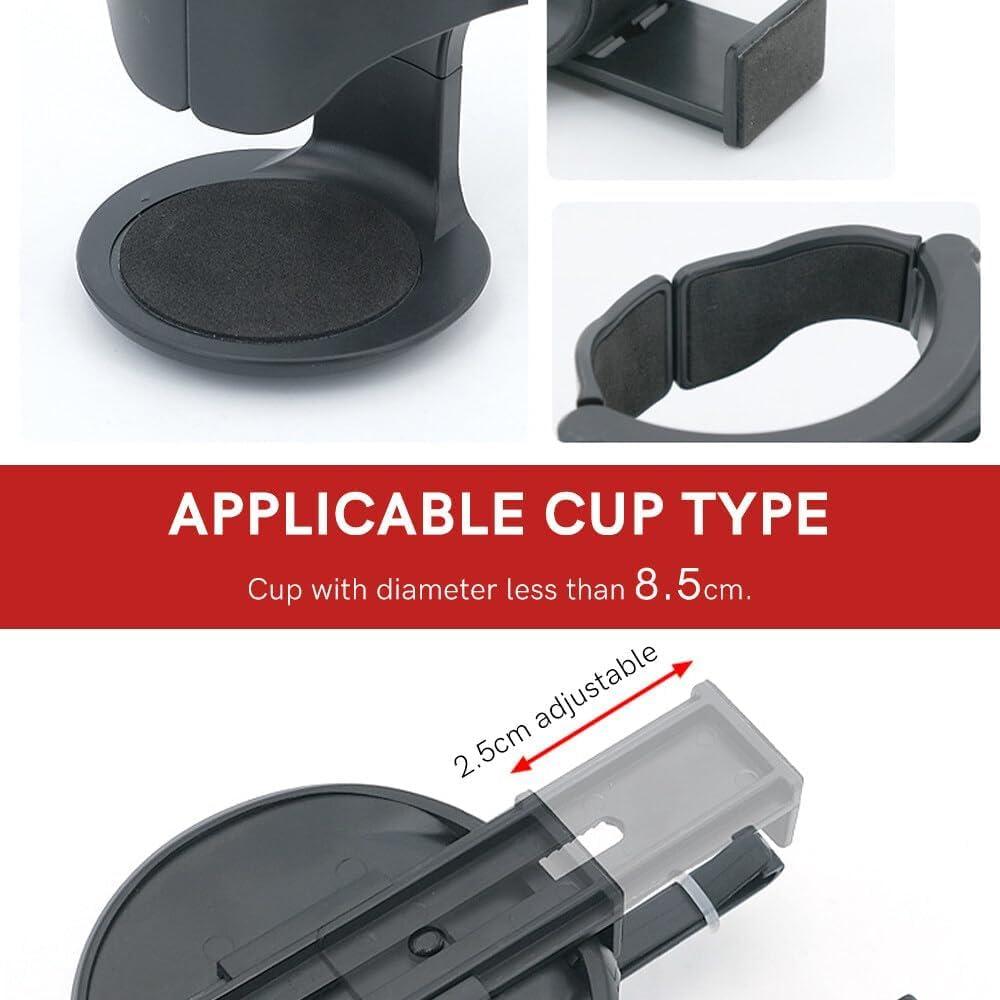 Soporte de Taza Ajustable para Automóvil FAQUSA - Paquete de 2