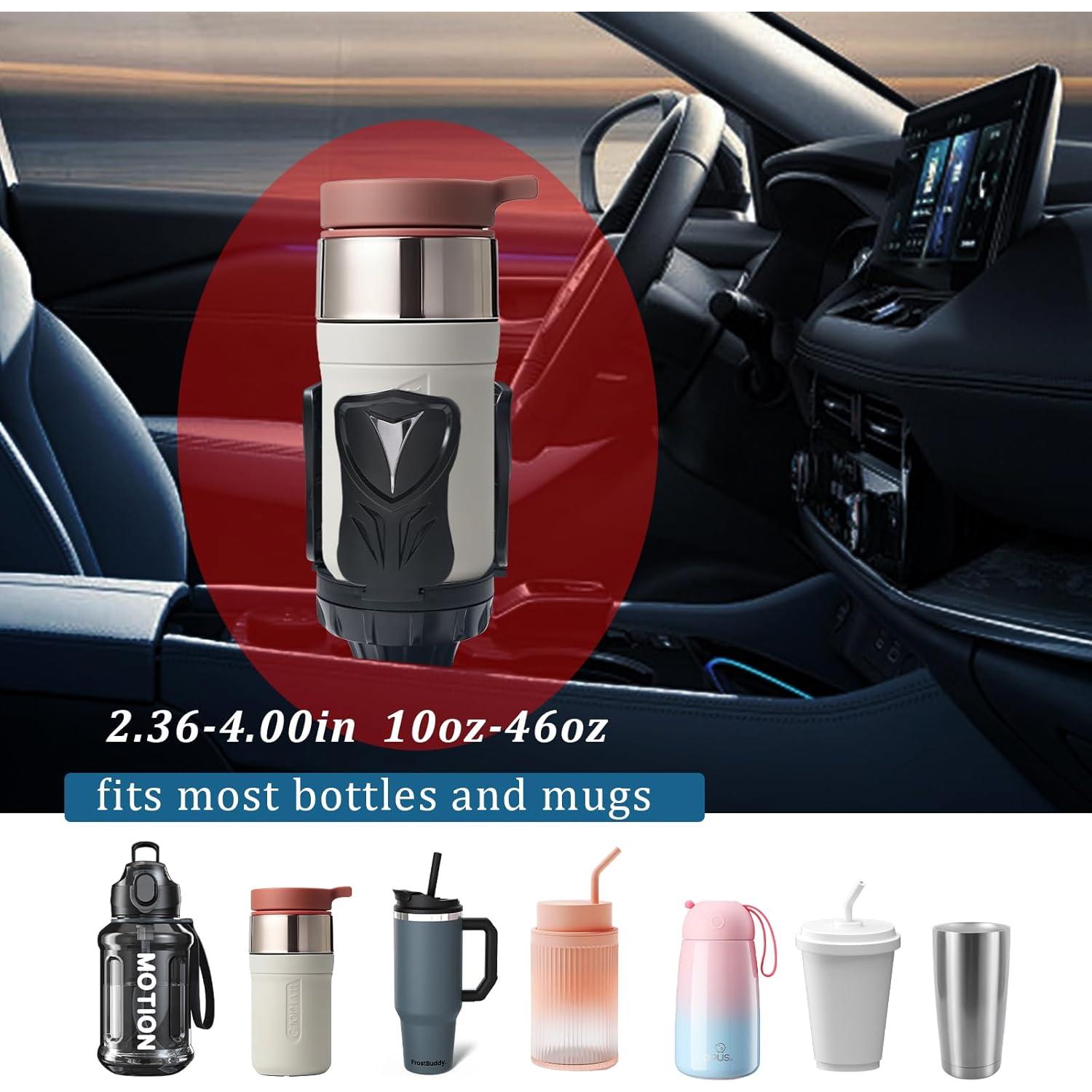 Expansor Soporte para Tazas de Coche LOUVERTOIL Ajustable 7.5-14 cm