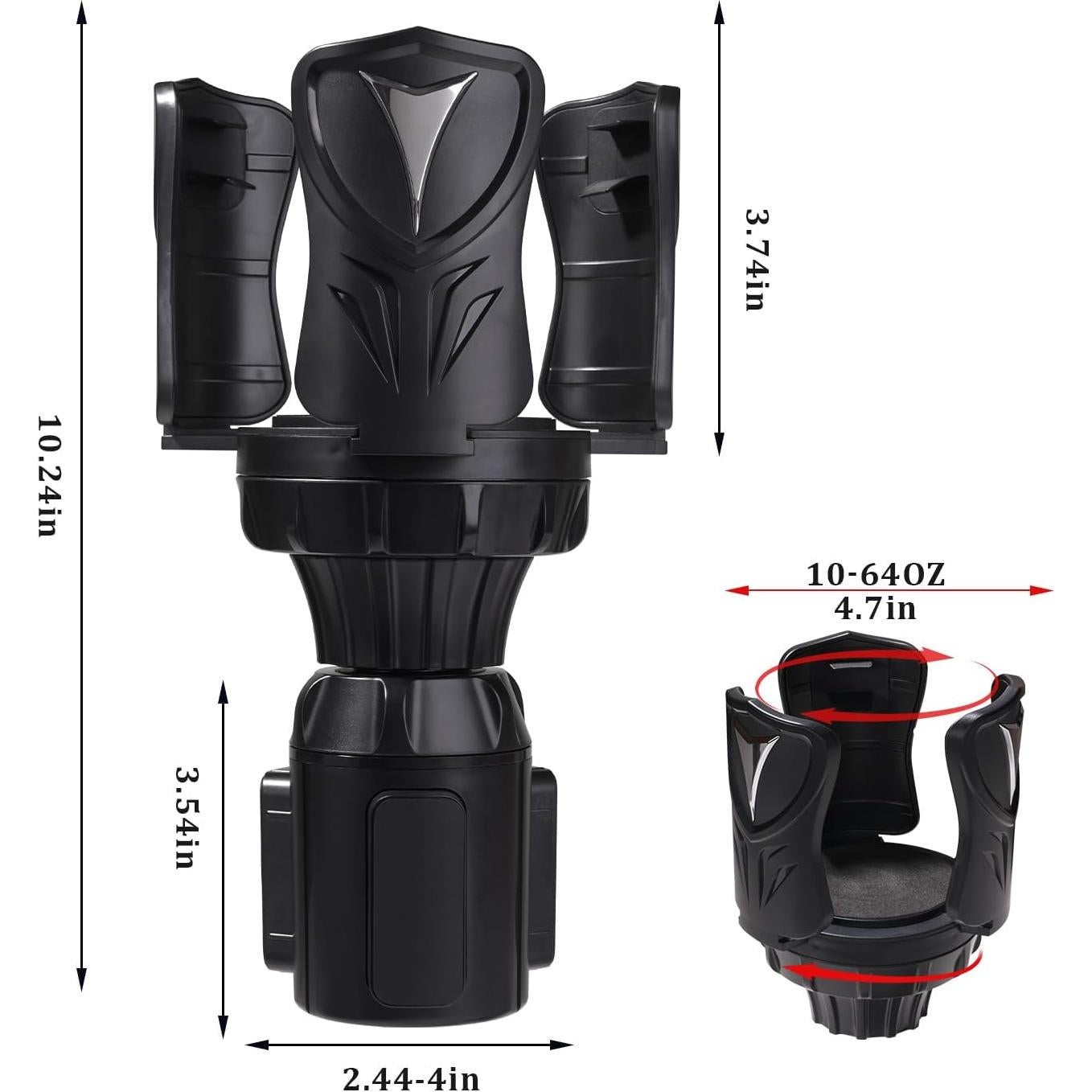 Expansor Soporte para Tazas de Coche LOUVERTOIL Ajustable 7.5-14 cm