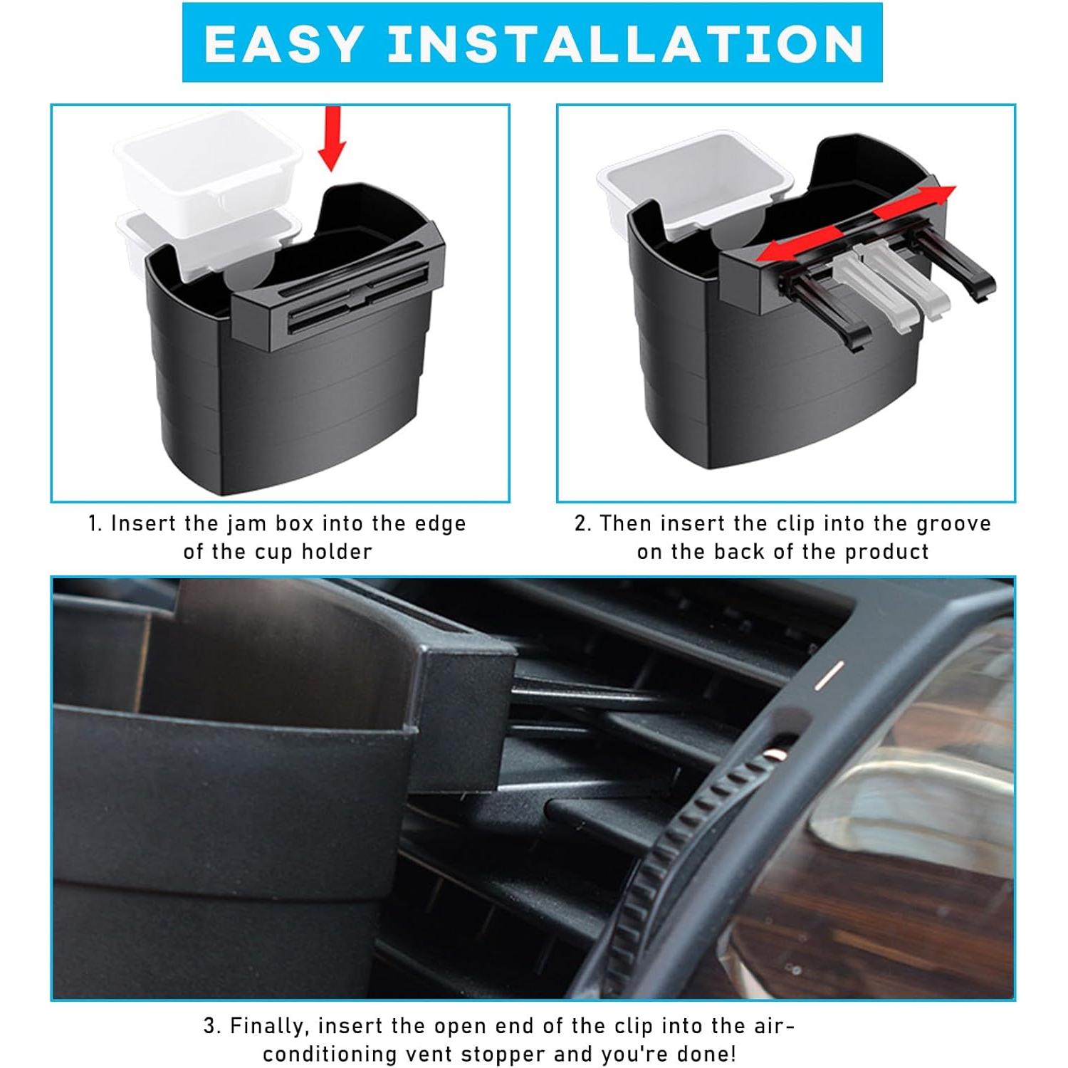 Soporte para Papas Fritas de Coche Suvnie - Multiusos Negro