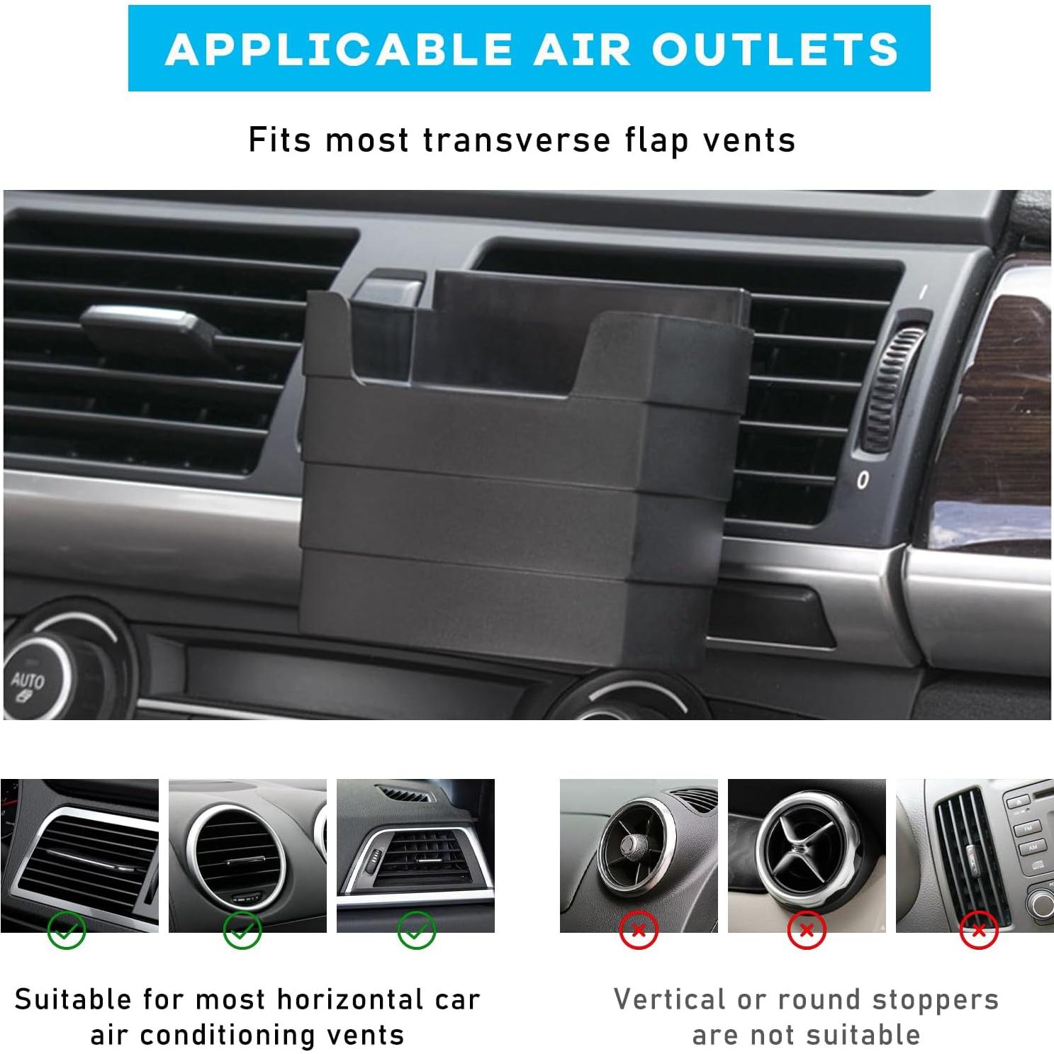 Soporte para Papas Fritas de Coche Suvnie - Multiusos Negro