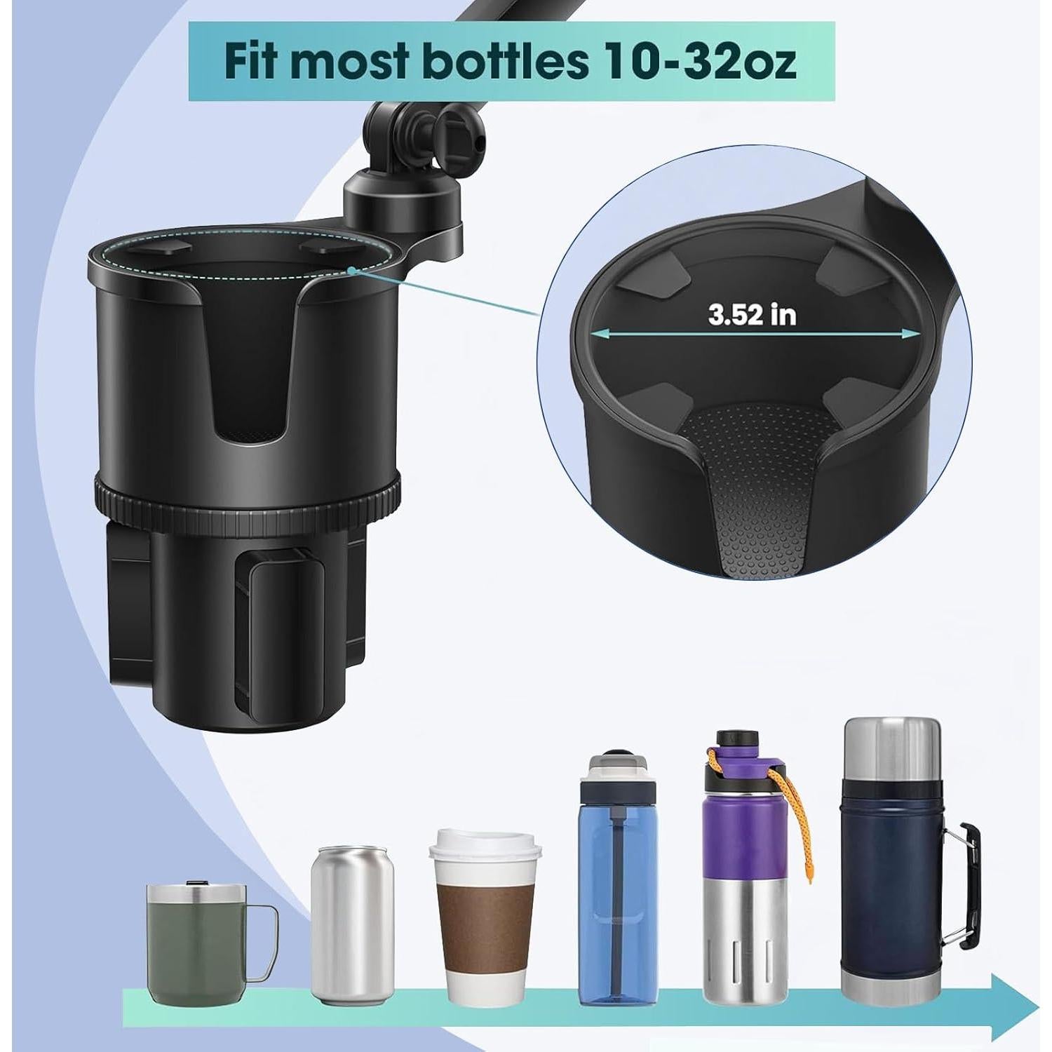 Soporte para Taza y Teléfono Easkkty 2 en 1 Ajustable