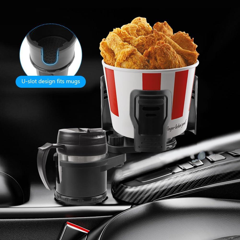 Soporte de Vaso para Coche Expandible HONUTIGE 2 en 1 Ajustable