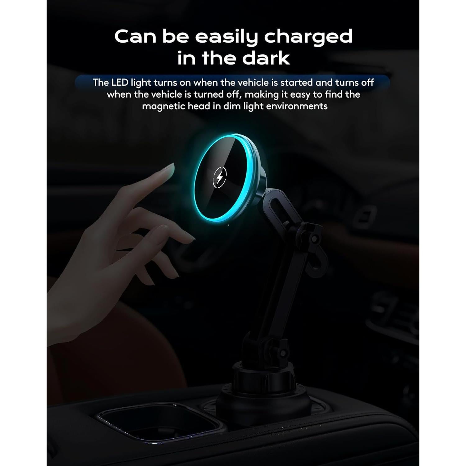 Soporte para teléfono de coche VersoraX con cargador MagSafe 15W