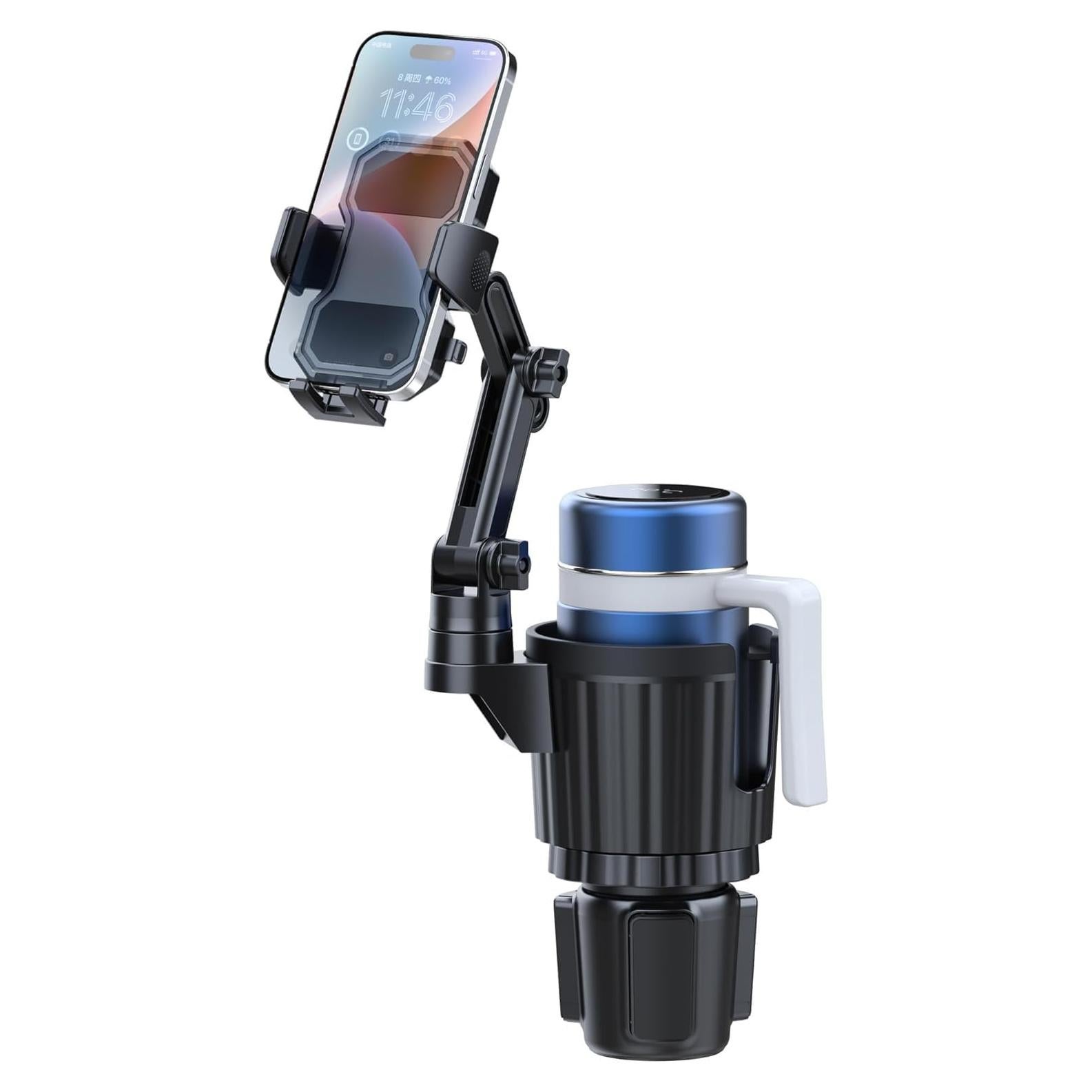 Soporte para Taza y Teléfono Auto Honghauth Ajustable 0.47-1.36L