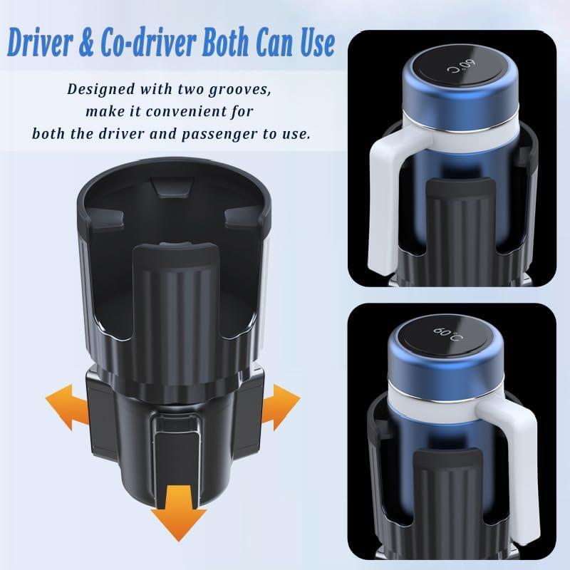 Soporte para Taza y Teléfono Auto Honghauth Ajustable 0.47-1.36L