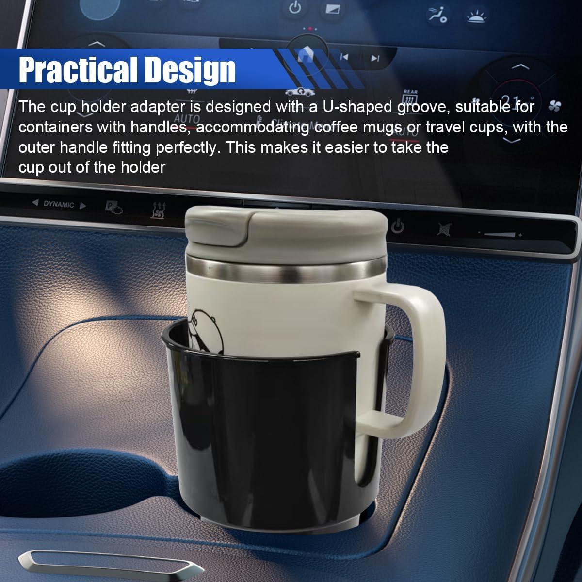 Extensor de Soporte para Tazas de Coche UHANBUT Negro 15.19x10.57cm