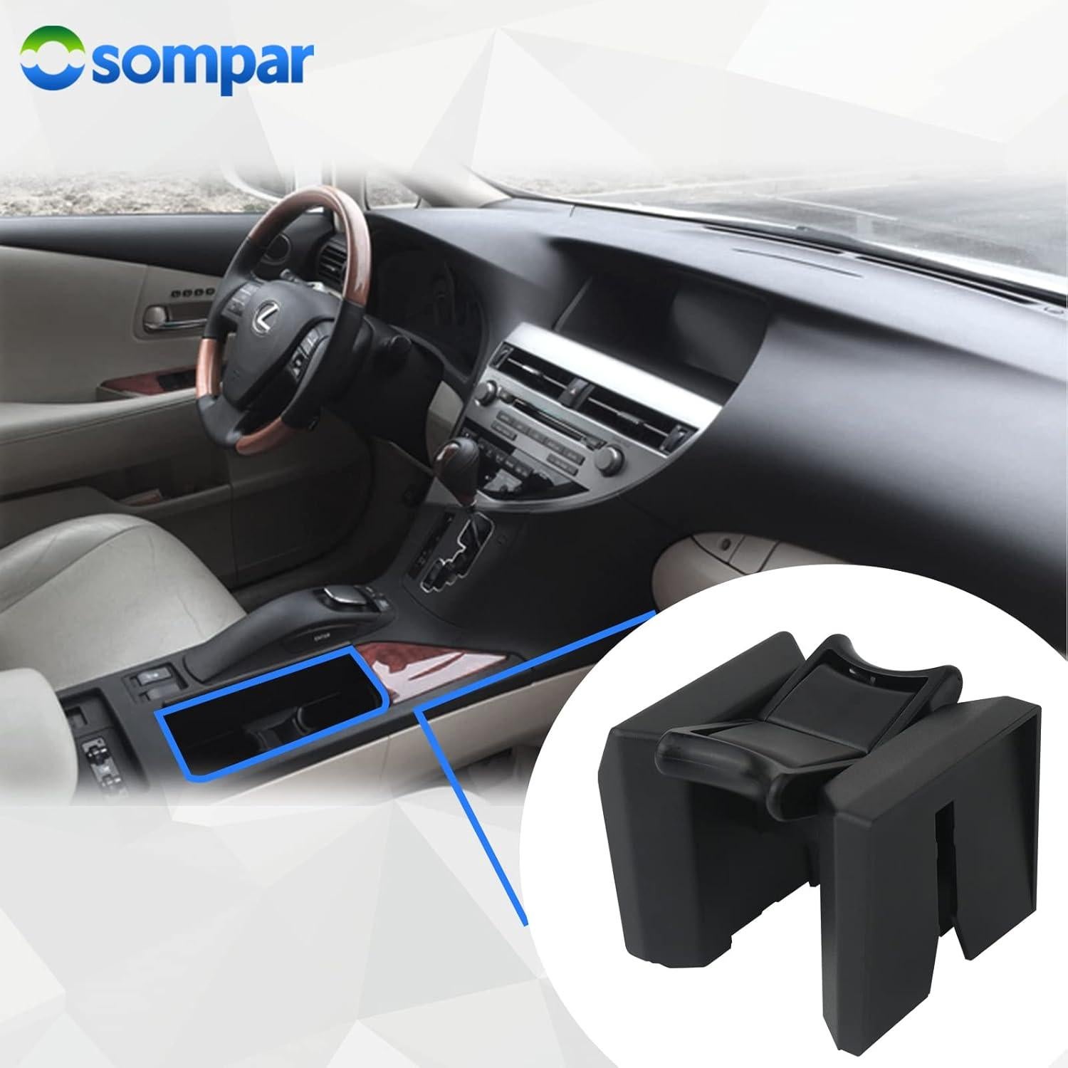 Divisor de soporte para tazas Osompar Lexus RX350 RX450H 2010-2015