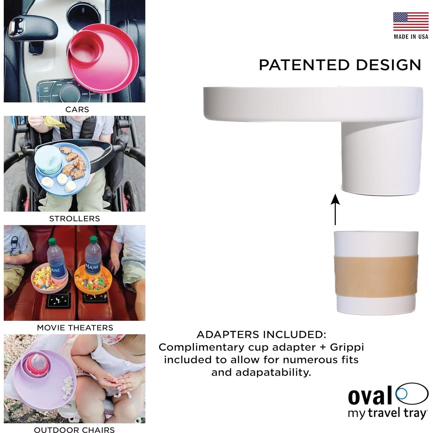 Bandeja de Viaje Ovalada Mi Bandeja de Viaje - Gris - Universal