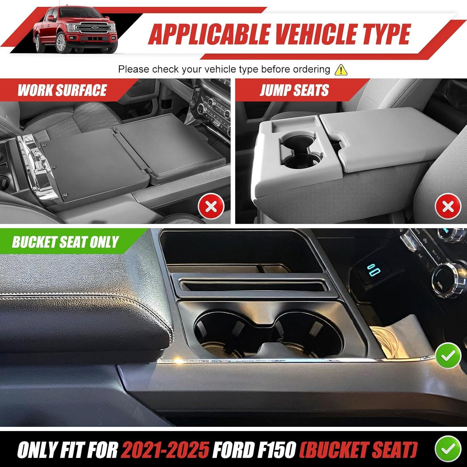 Inserto Soporte de Taza Utiiy para Ford F150 2021-2025