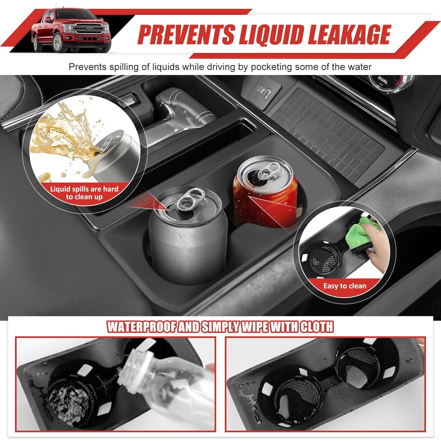 Inserto Soporte de Taza Utiiy para Ford F150 2021-2025