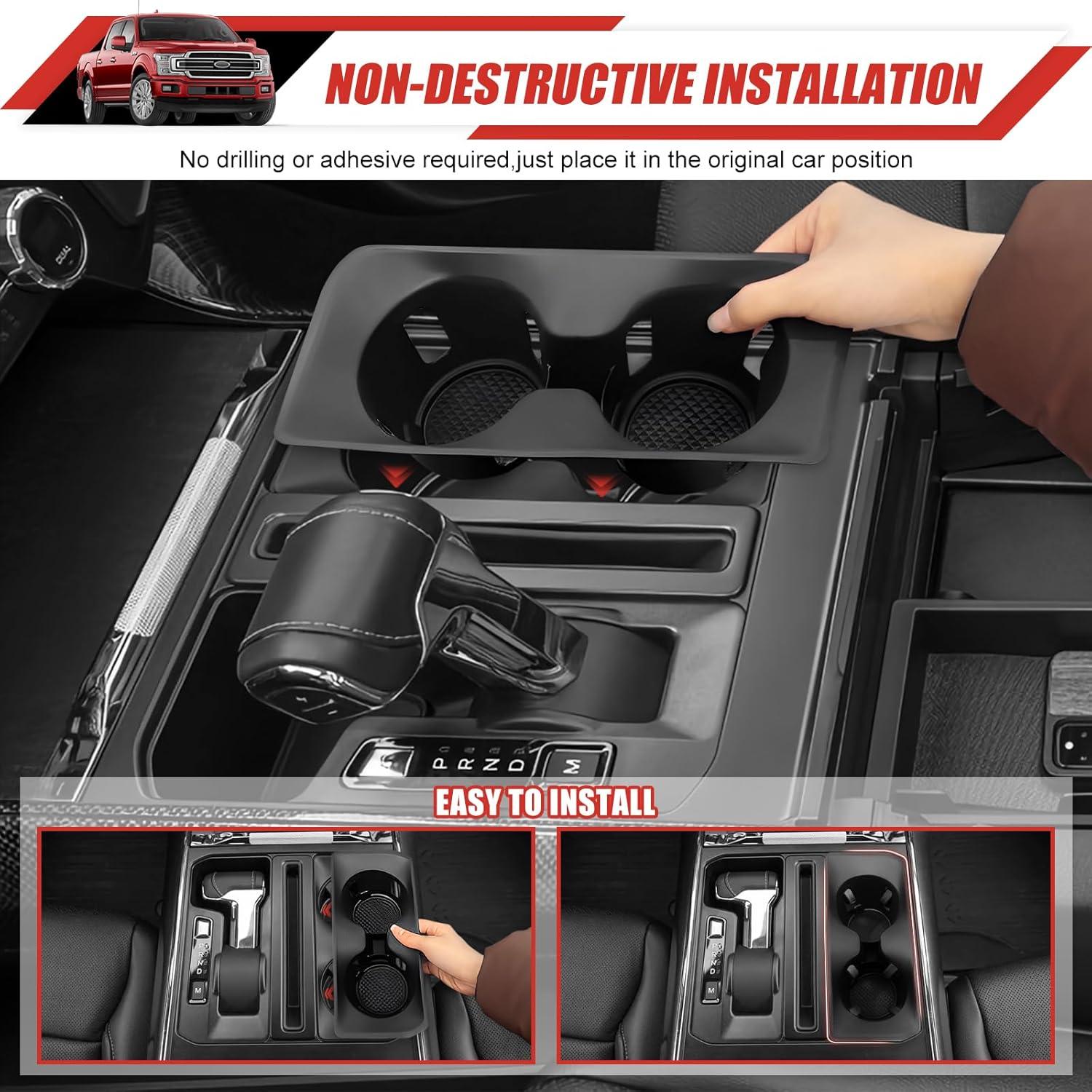 Inserto Soporte de Taza Utiiy para Ford F150 2021-2025