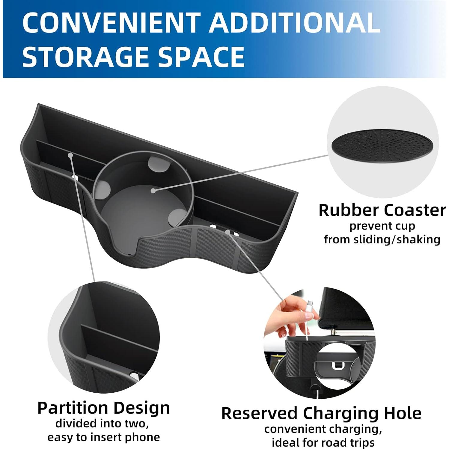 Organizador de Asiento Trasero OUSHASAA 2 Piezas Antideslizante