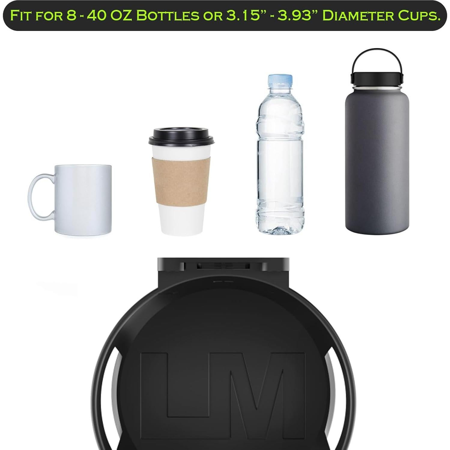 Soporte de Vaso Grande LITTLEMOLE Universal para Autos y Barcos