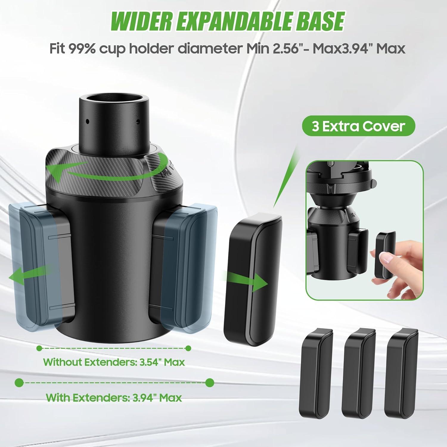 Soporte de Vaso Ajustable 10L0L para Carro de Golf Universal