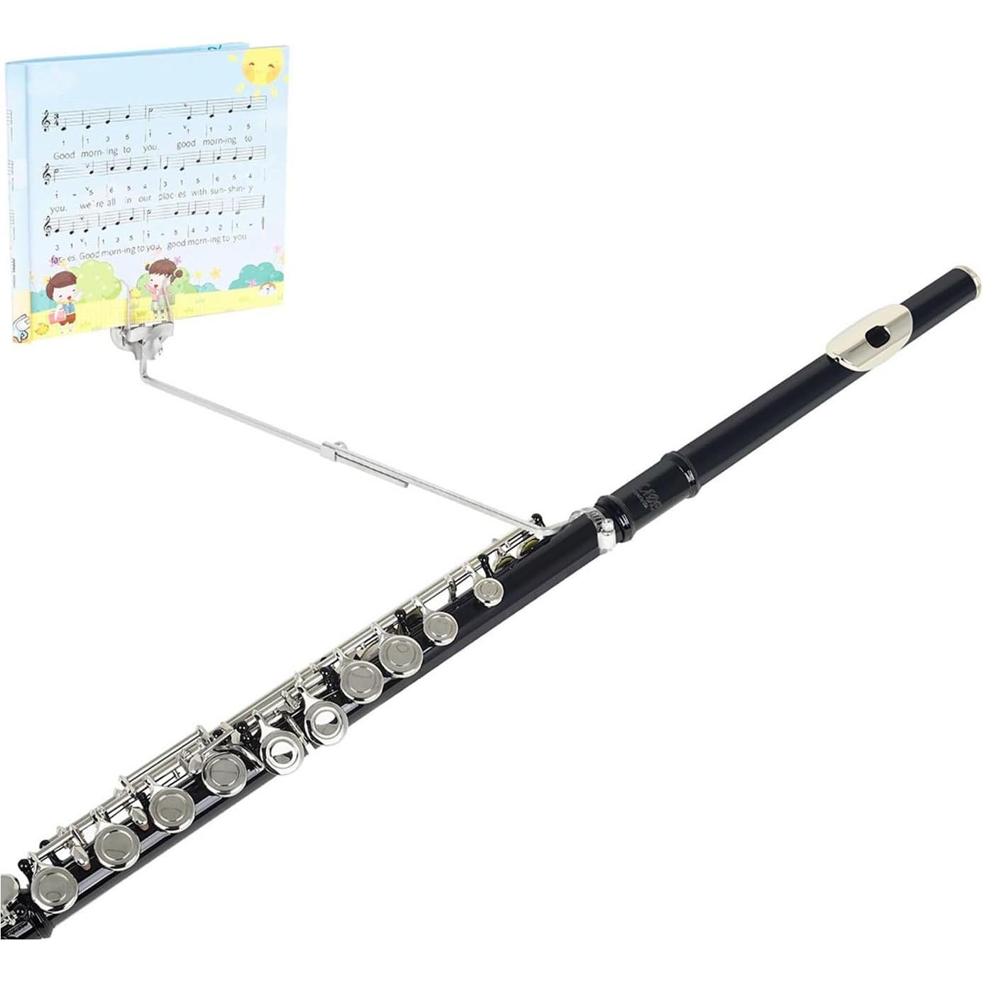 Soporte para Partituras de Flauta Ajustable de Hierro