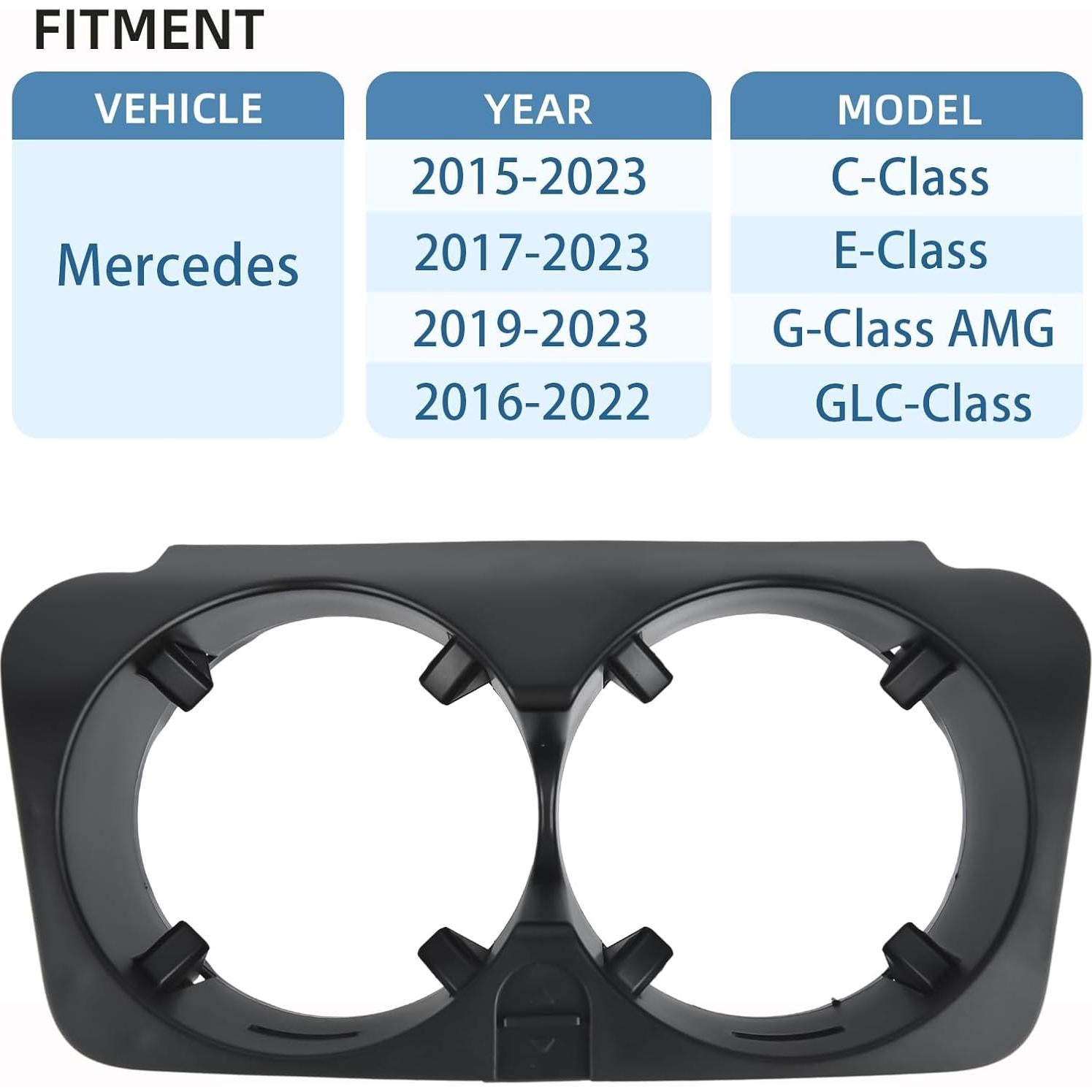 Soporte de Taza de Consola Central OKPARZ para Mercedes-Benz GLC W205 W213 W253 W447
