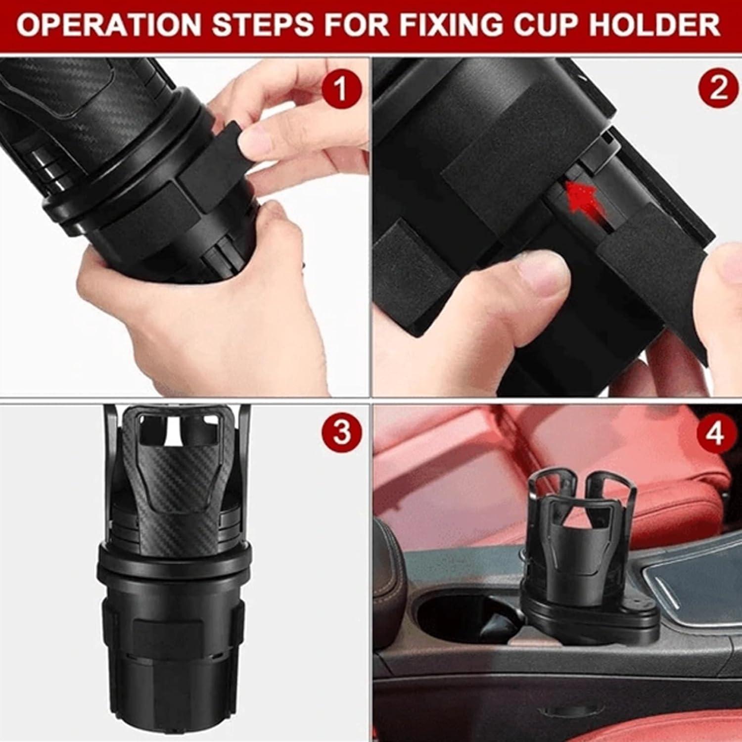 Soporte para Tazas Valza Negro Carbón 2 en 1 Ajustable