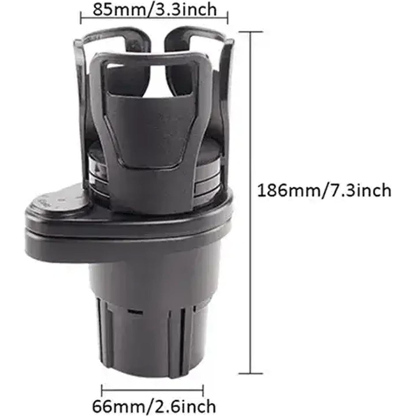 Soporte para Tazas Valza Negro Carbón 2 en 1 Ajustable