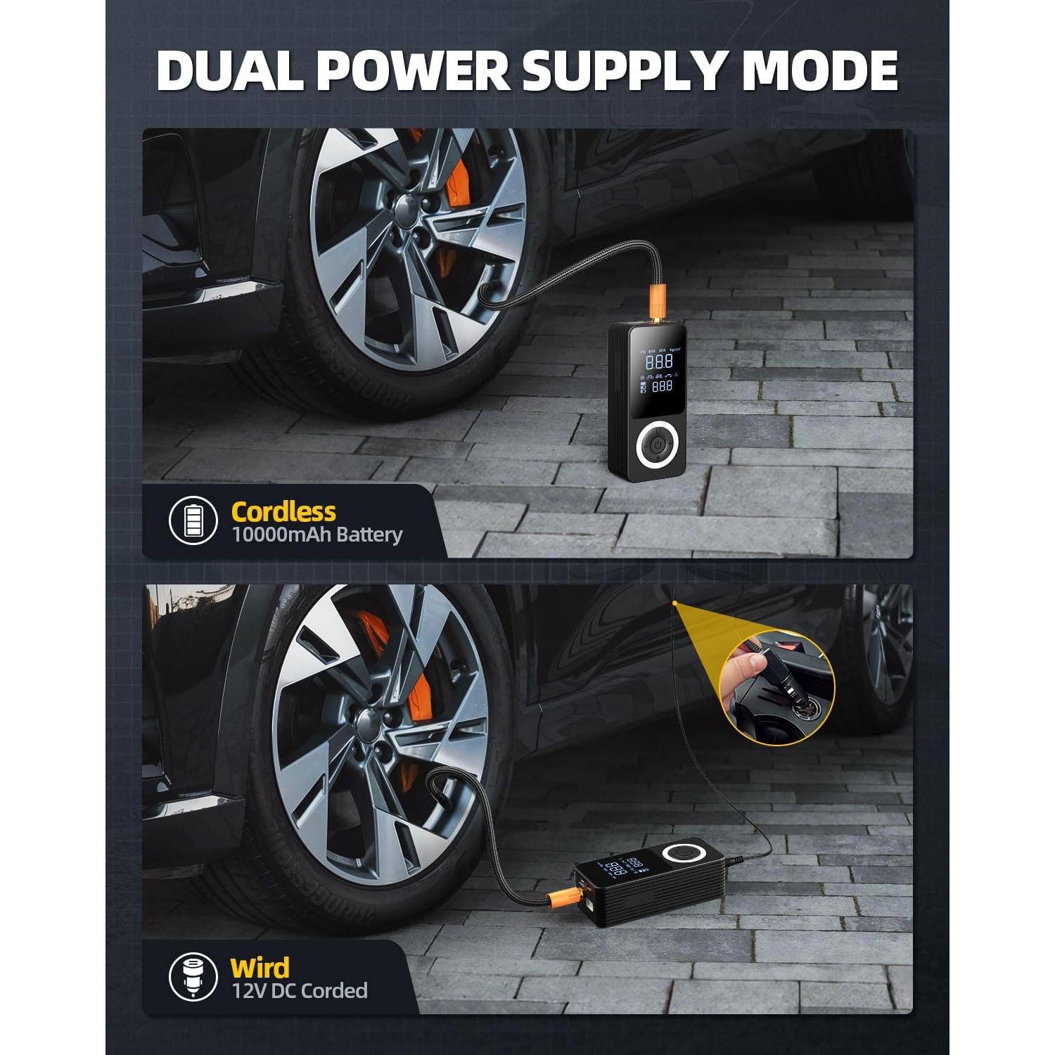 Inflador de Neumáticos Inalámbrico dormzie ST10 150 PSI