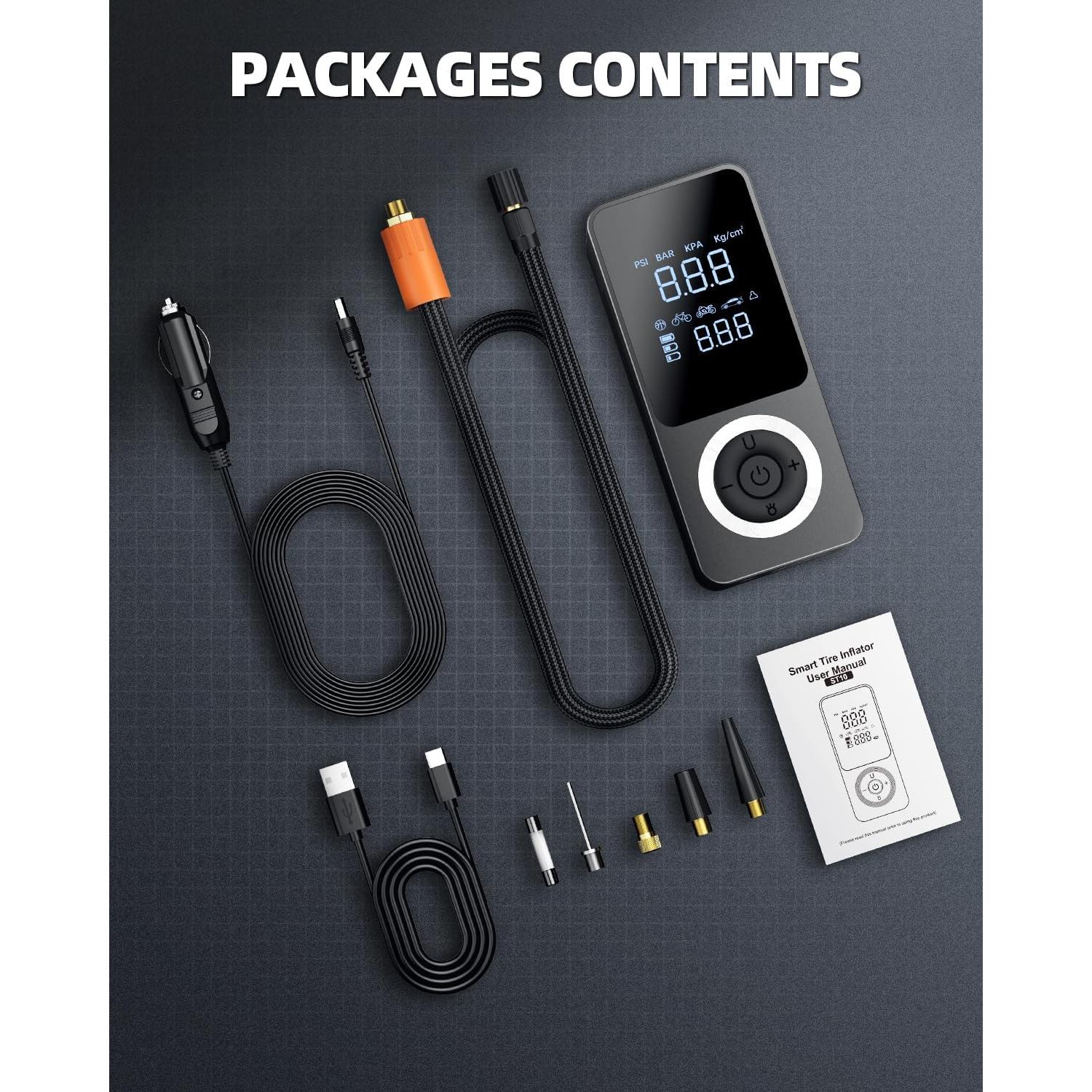 Inflador de Neumáticos Inalámbrico dormzie ST10 150 PSI