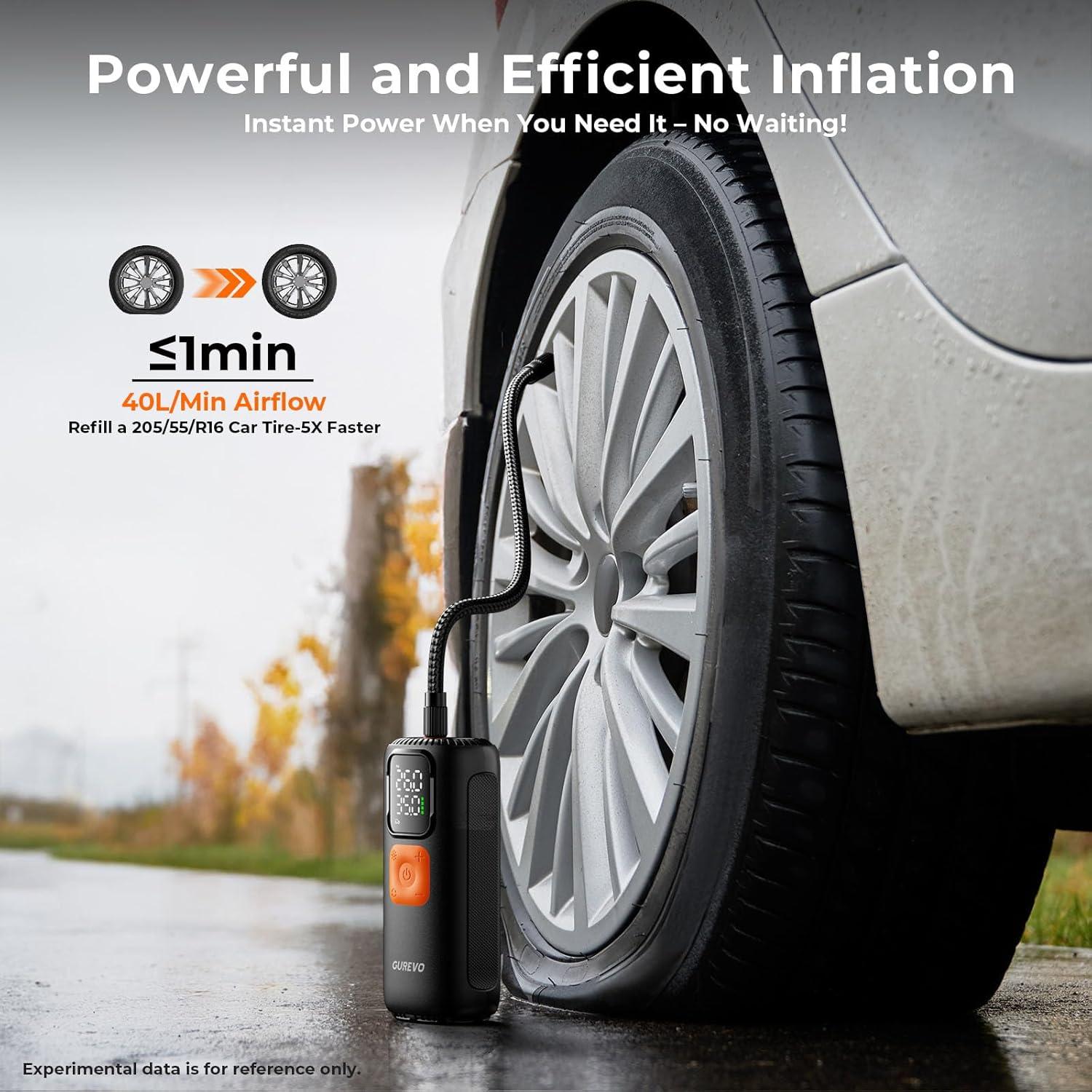 Compresor de Aire Portátil Gurevo GU220 160 PSI 40 LPM