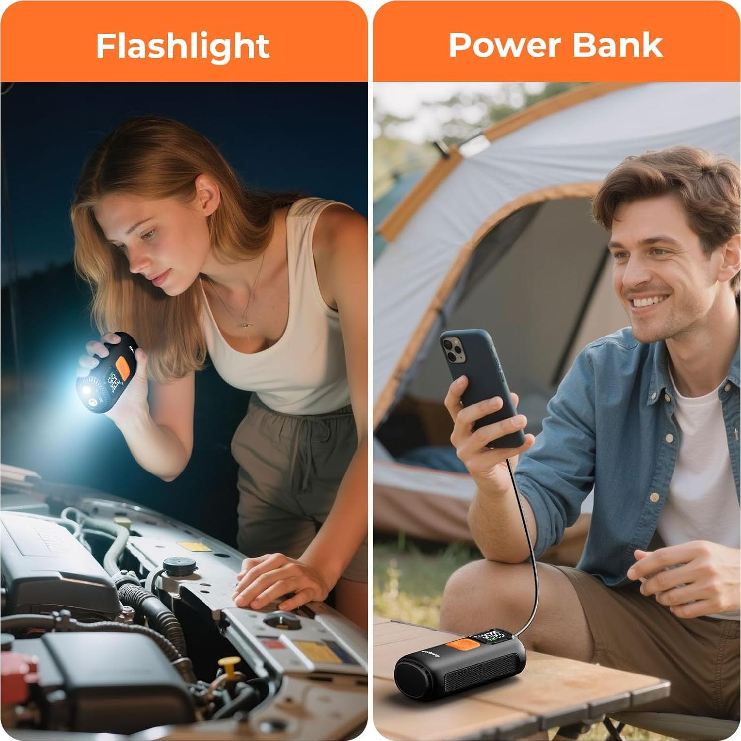 Compresor de Aire Portátil Gurevo GU220 160 PSI 40 LPM